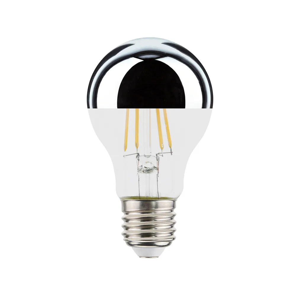 Airam LED Top Mira lyskilde E27 transparent/sølv, 2700K 680lme 7W