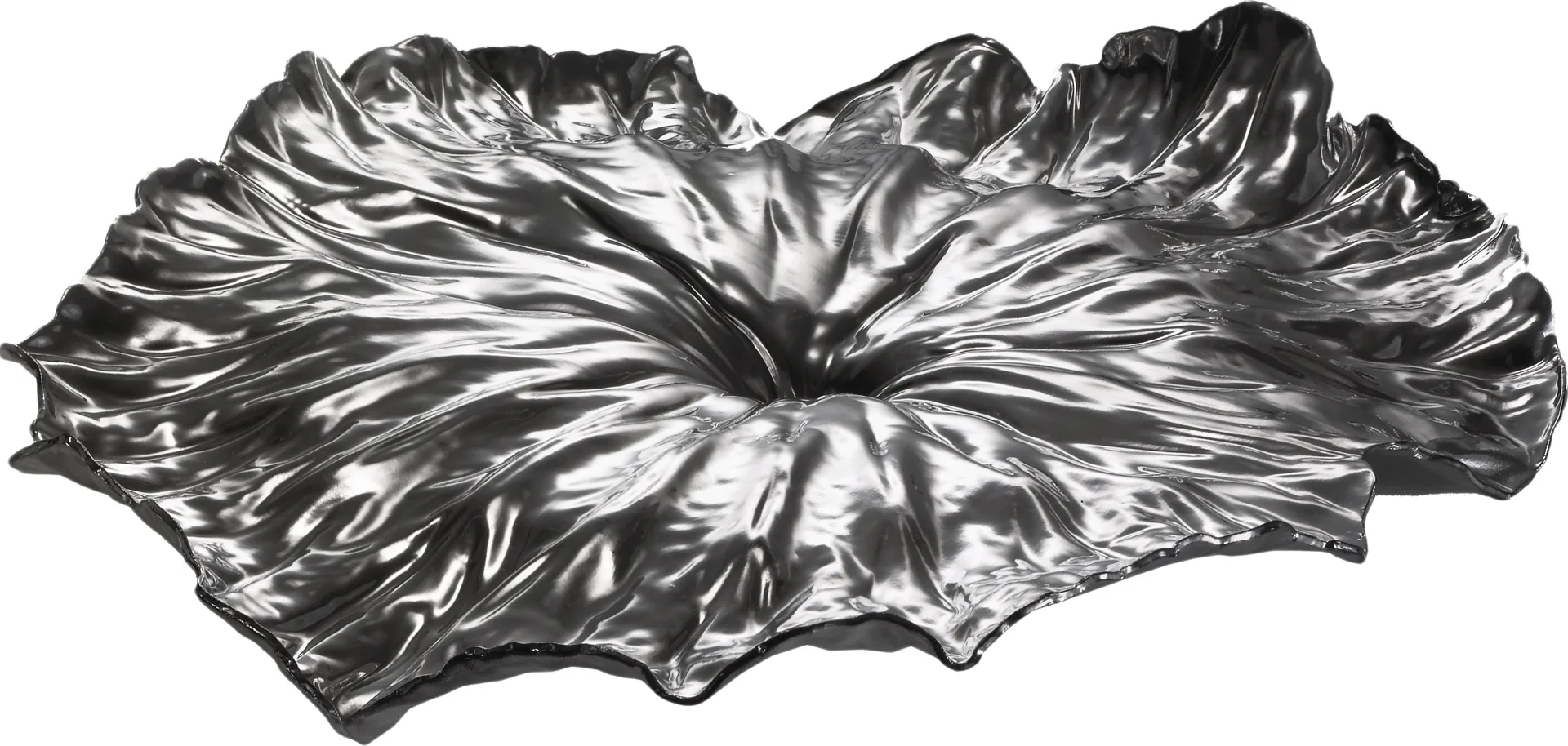 Alessi A Lotus Leaf uppl&auml;ggningsfat 45 cm Black