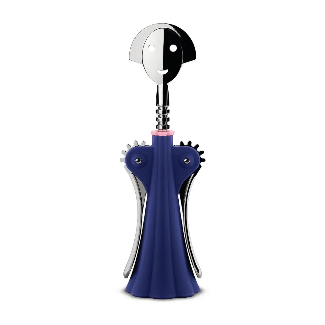 Alessi Anna G., Vingeproptrækker, Blå, Rustfrit stål, 70 mm, 245 mm