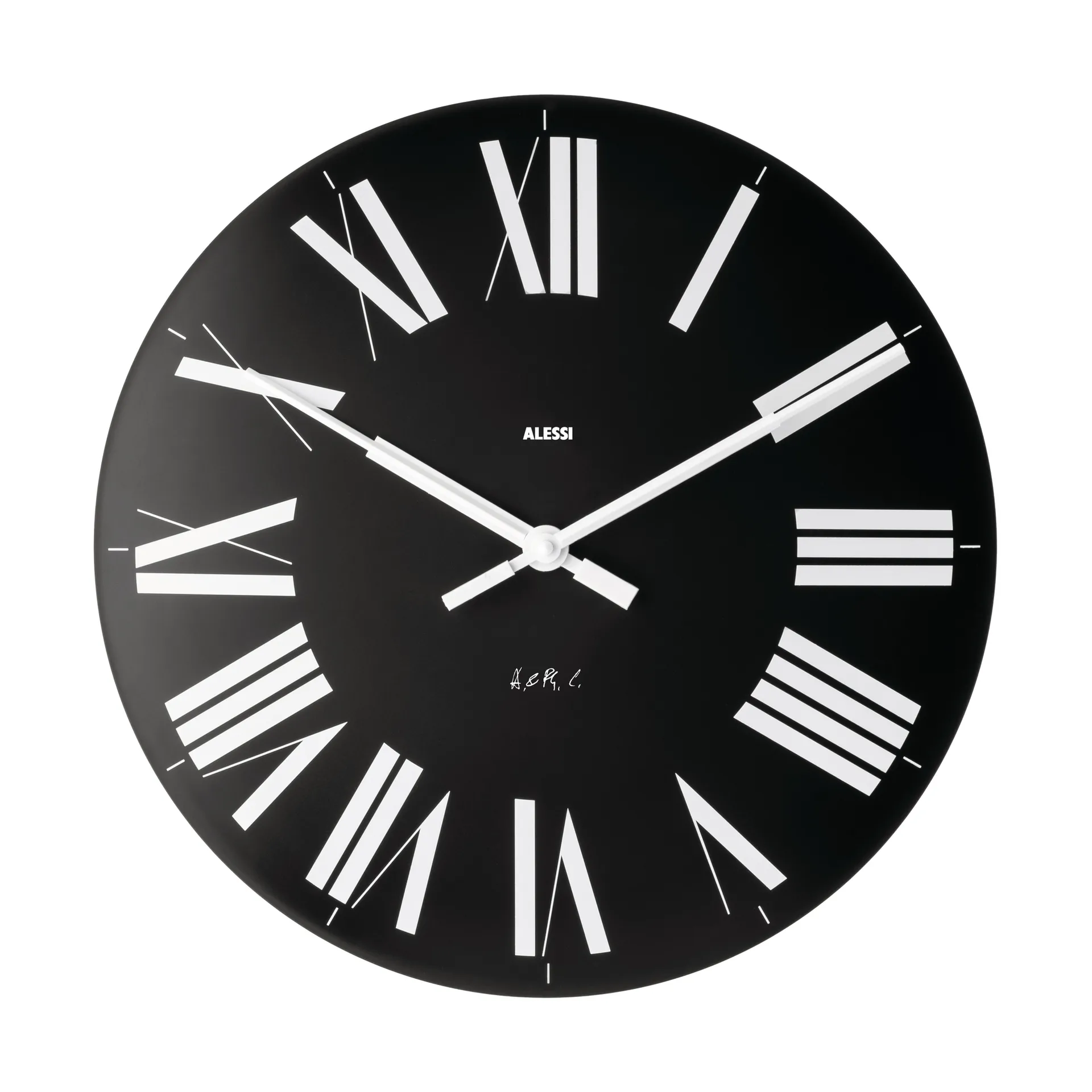 Alessi Horloge murale Firenze Ø Noir