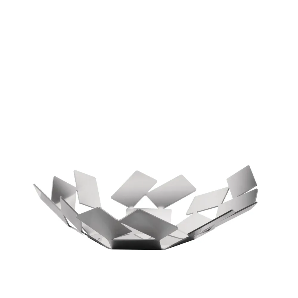 Alessi Panier La Stanza dello Scirocco acier inoxydable, small