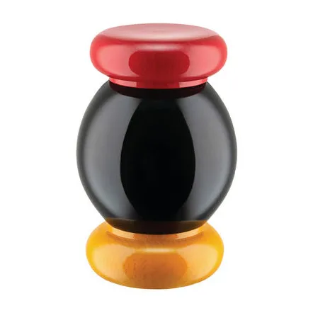 Alessi ES18 Salt- og Peberkværn - 11cm - Gul/Rød/Sort