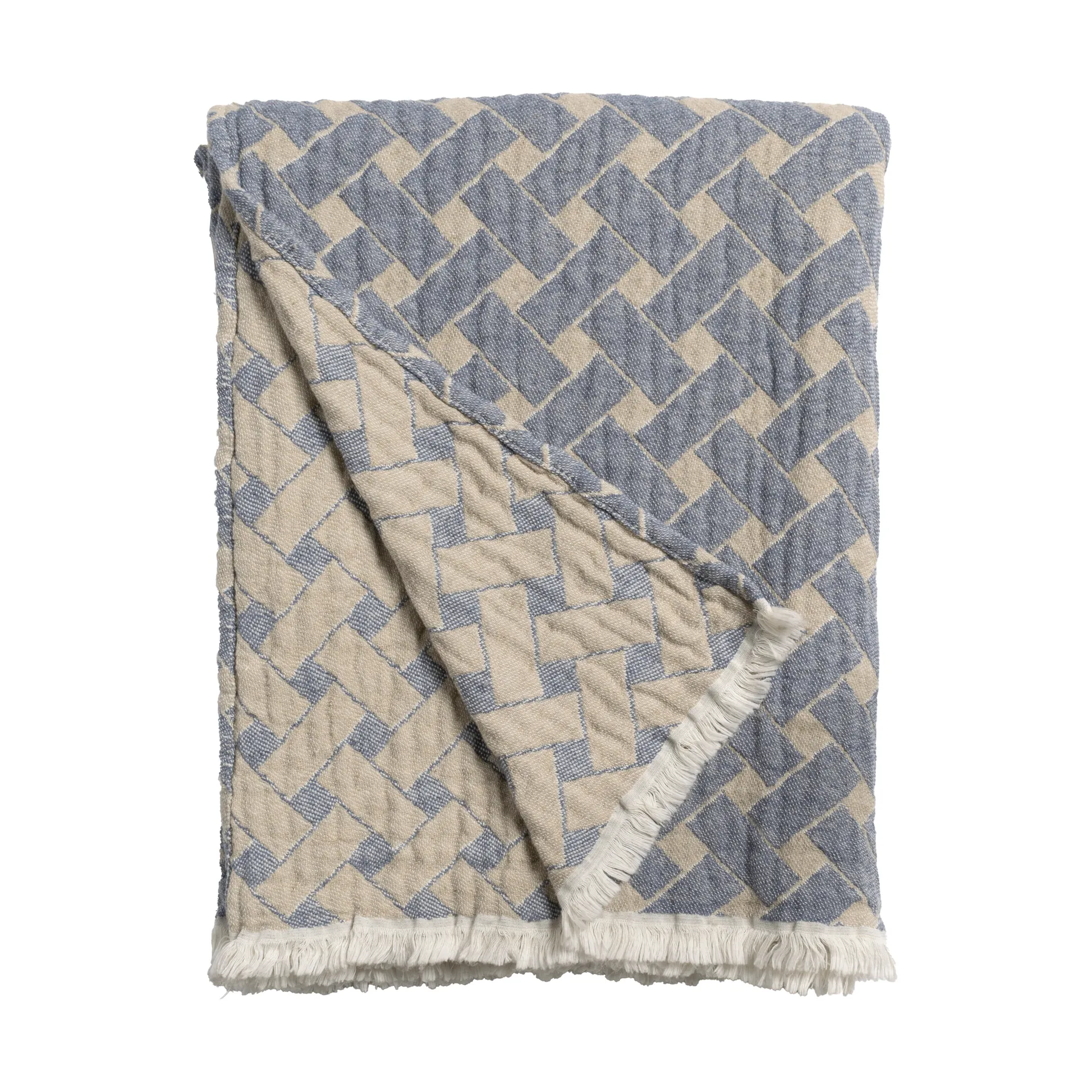 Almedahls Couverture Korg cm Bleu-beige