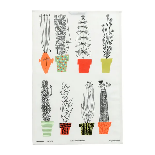 Italiensk blomsterhylla kökshandduk 47x70 cm, Multi