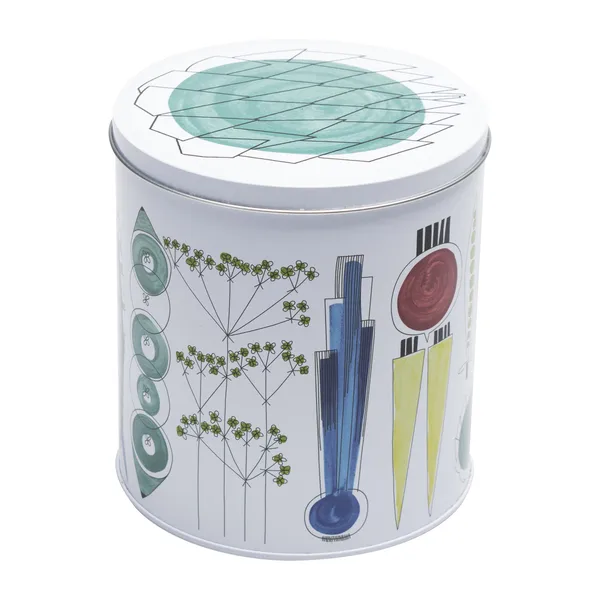 Picknick rund burk 13,6x15 cm, Multi