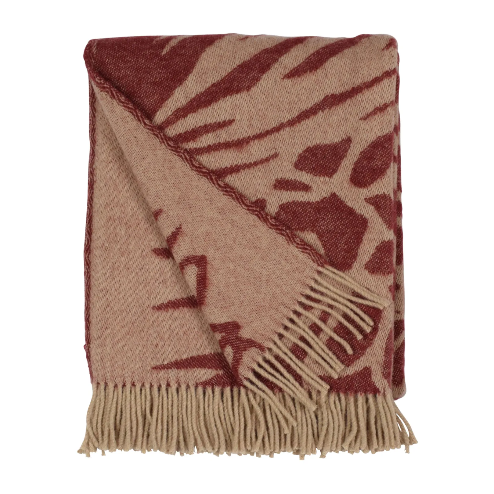 Almedahls Plaid Kotteri cm Rouge vin-beige