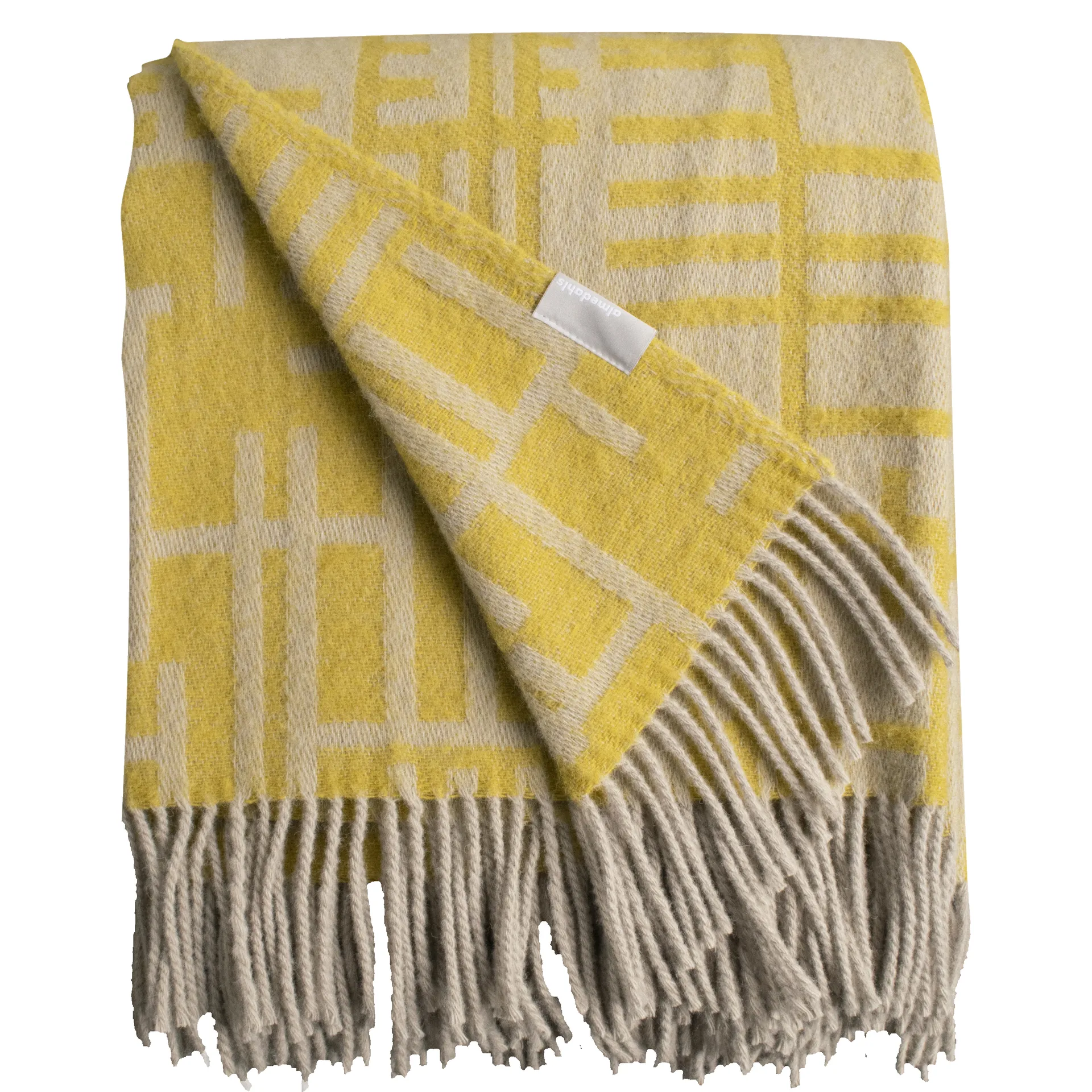Almedahls Plaid Pickepin cm Olive (jaune)