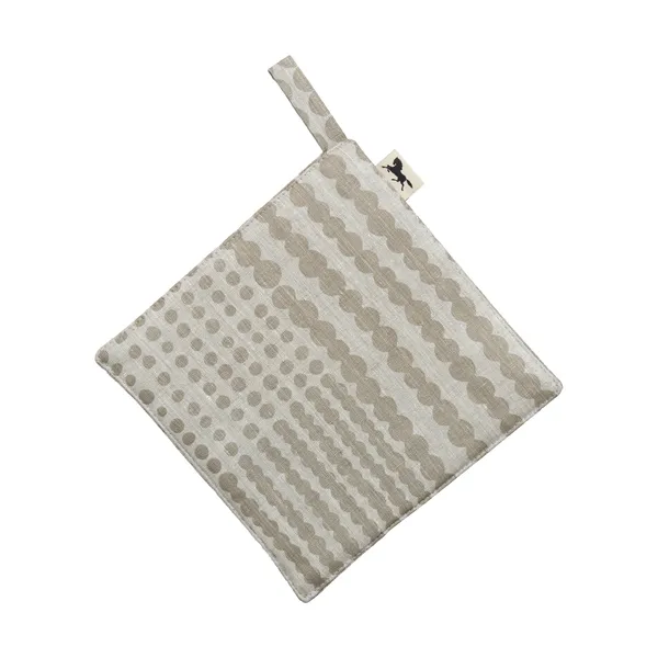 Pricktyg grytlapp 23x23 cm, Natur-taupe