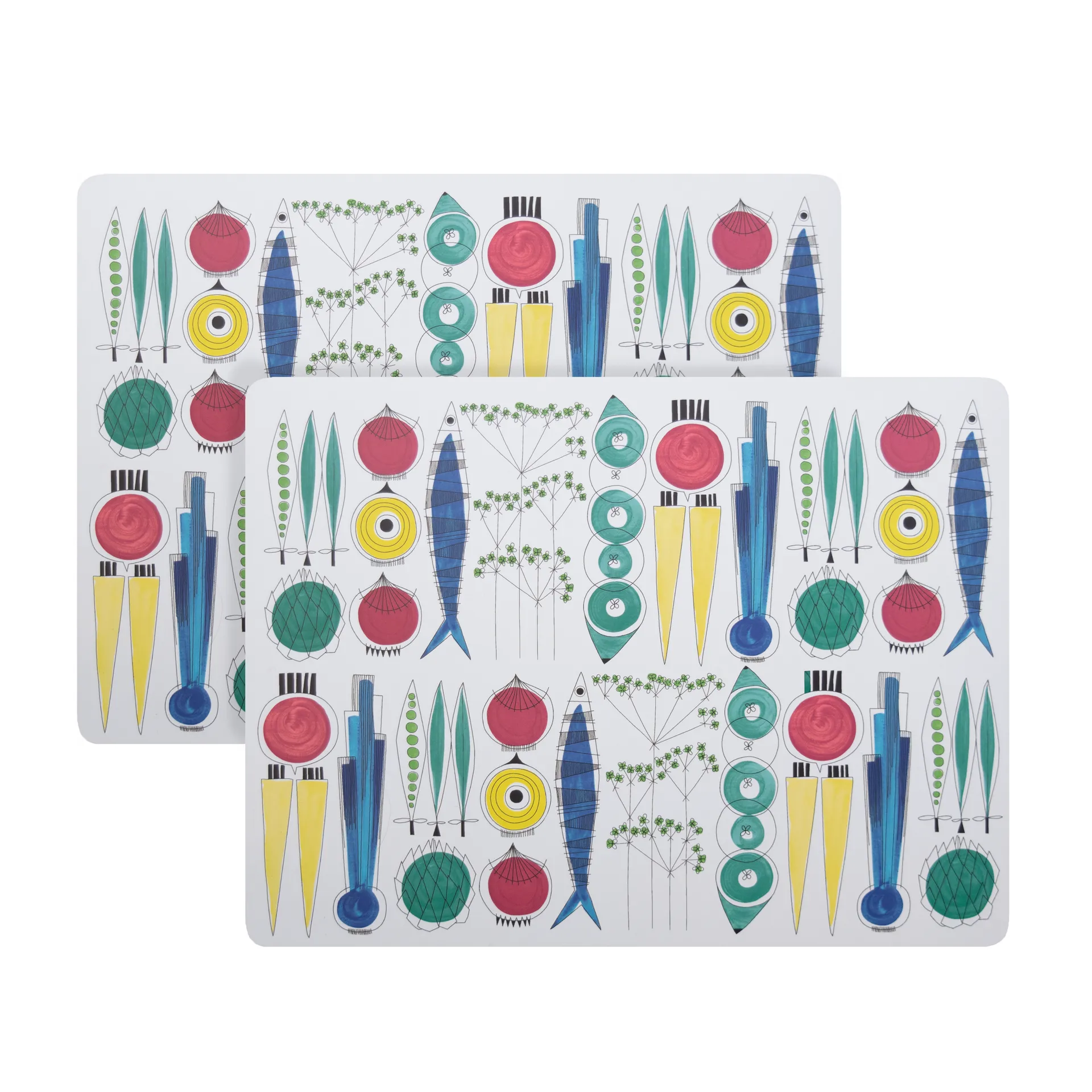 Almedahls Set de table Picknick liège lot de 2 cm
