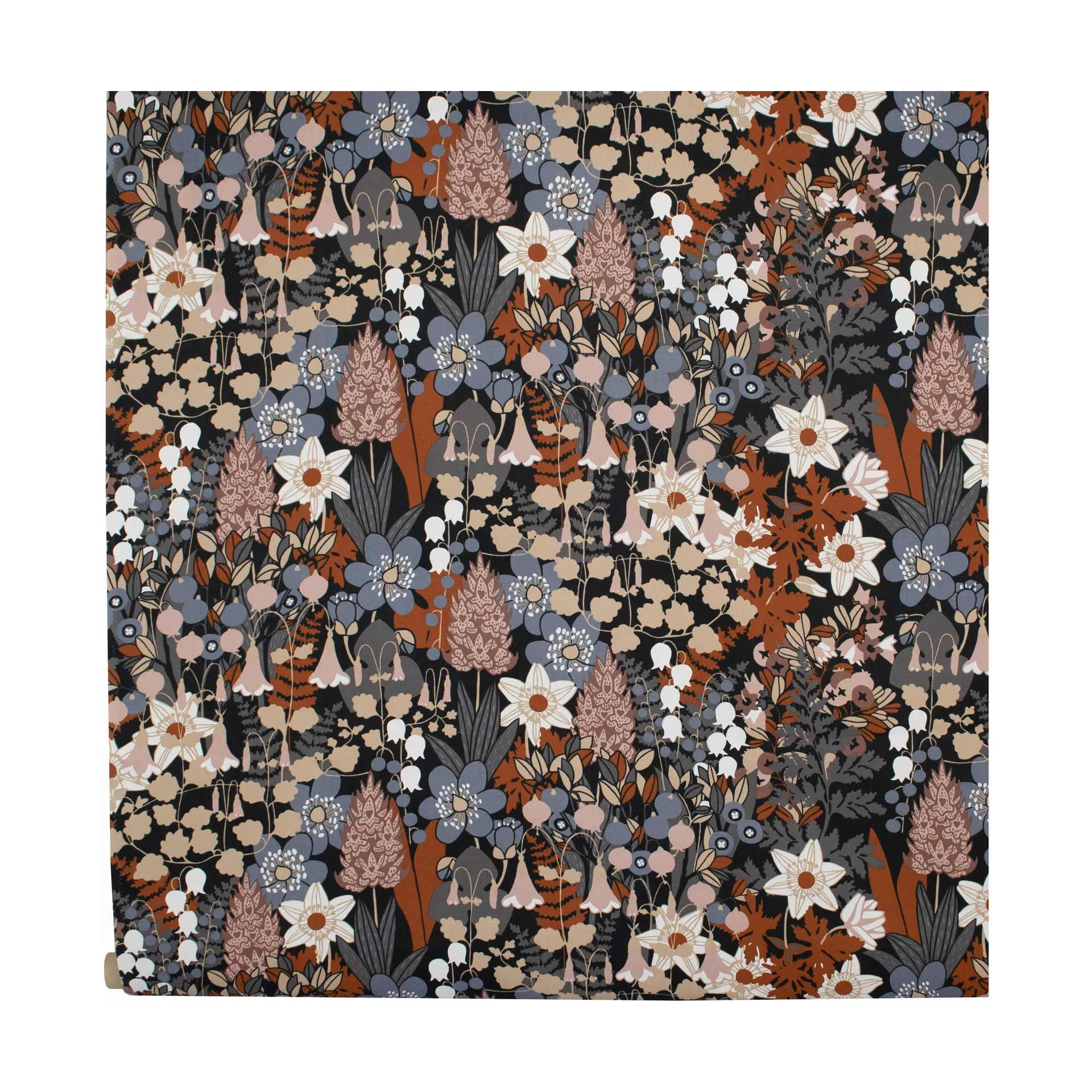 Almedahls Tissu Skogen Bleu-marron