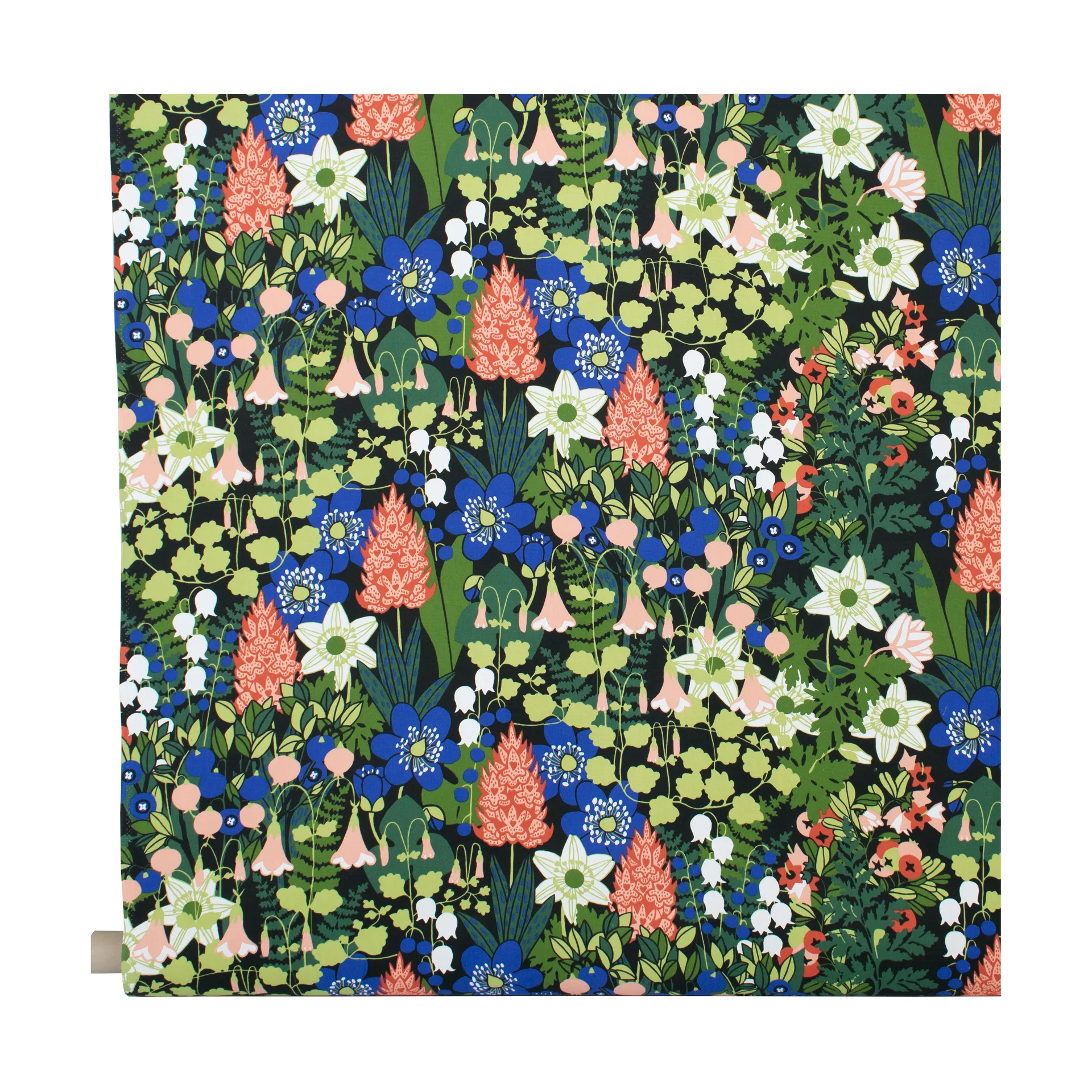 Almedahls Tissu Skogen Noir-vert-rose