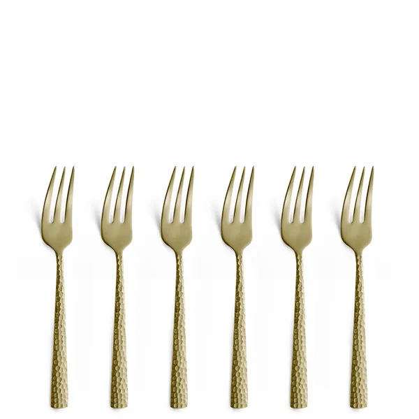 Felicity tårtgafflar 6-pack 15,6 cm, Champagne
