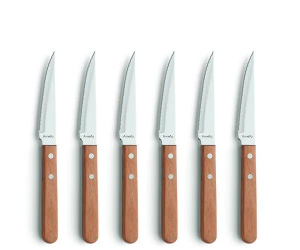 Pizza grillkniv 6-pack, Ek