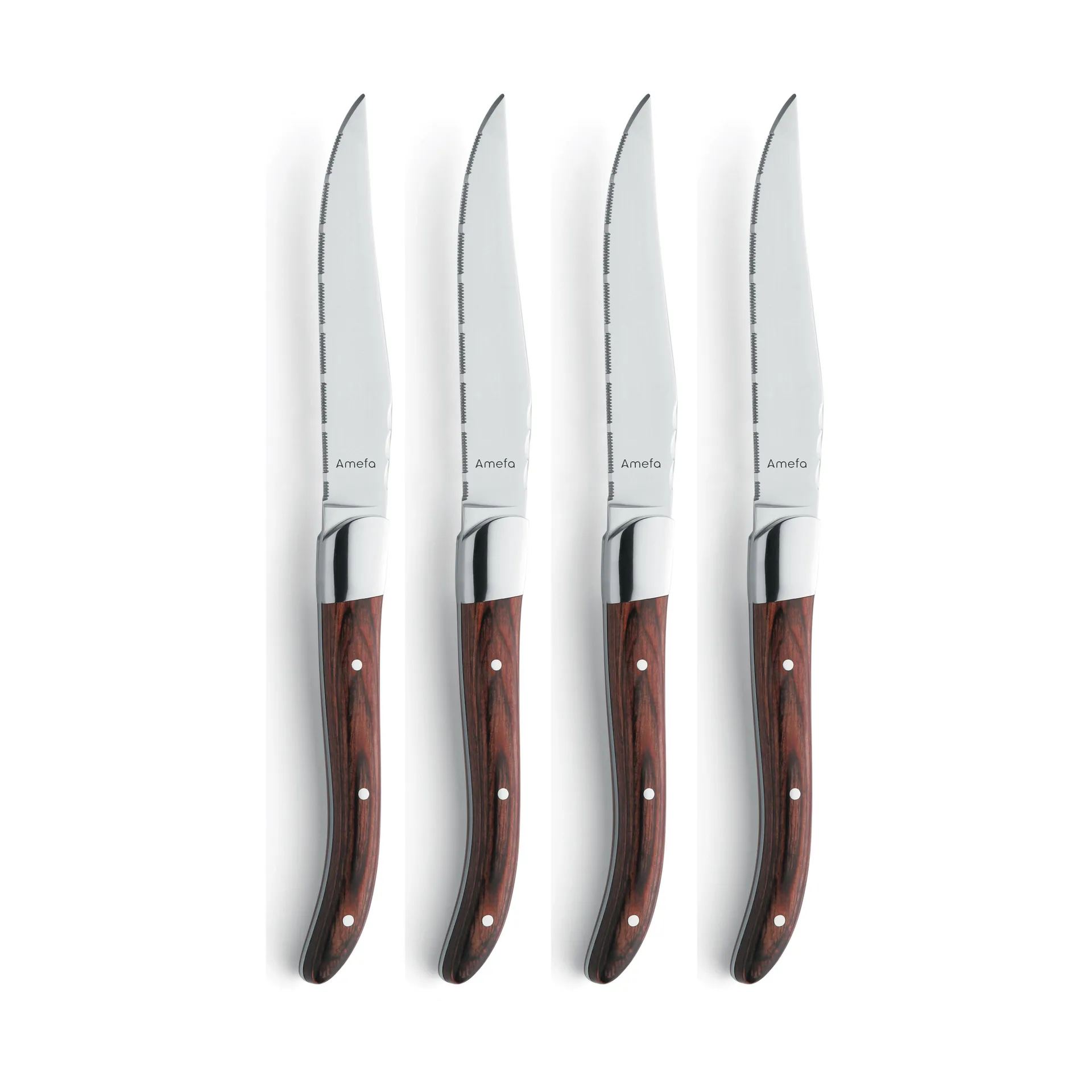 Amefa Royal Steak grillkniv 4-pack Brown i tr&auml;box