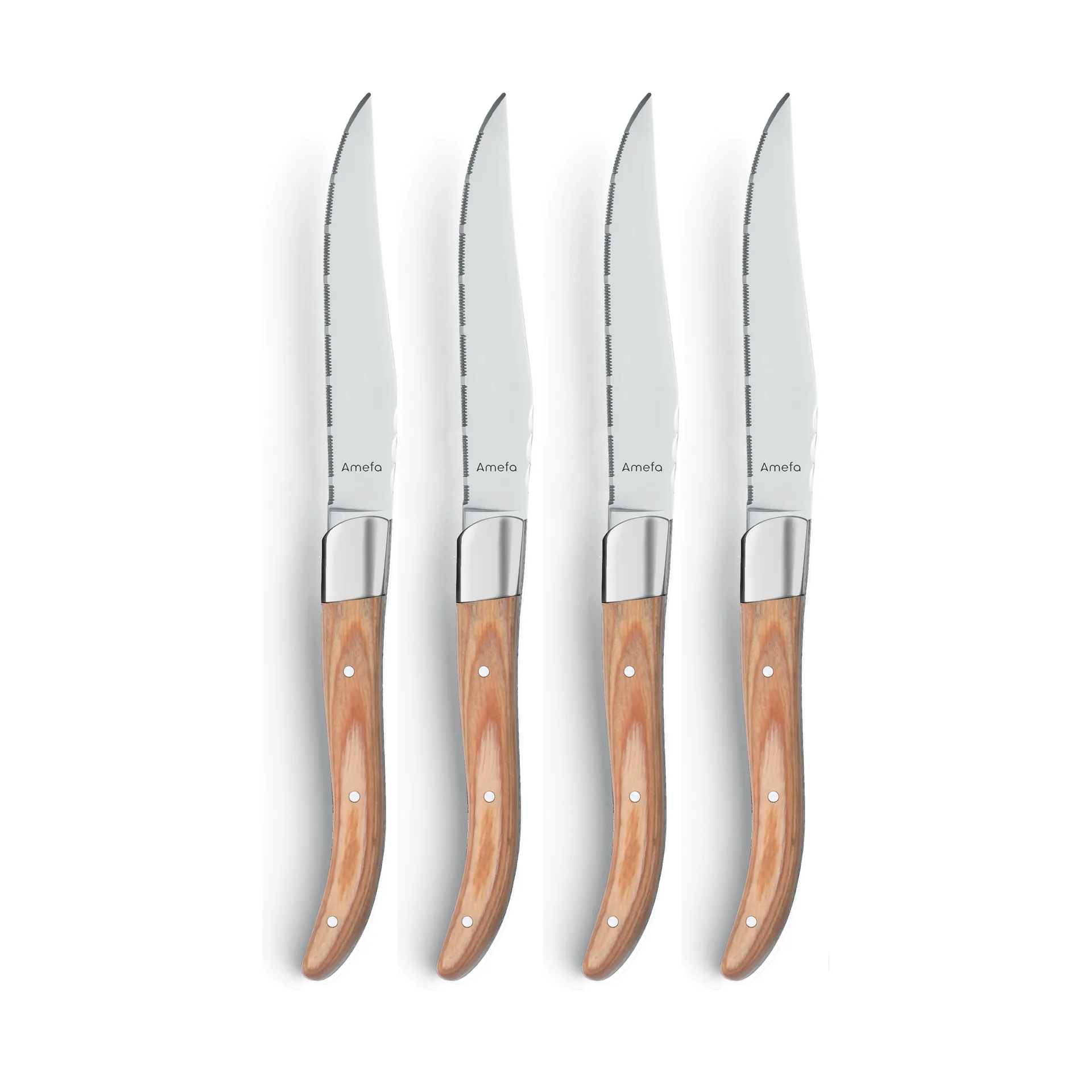 Amefa Royal Steak grillkniv 4-pack Natural i tr&auml;box