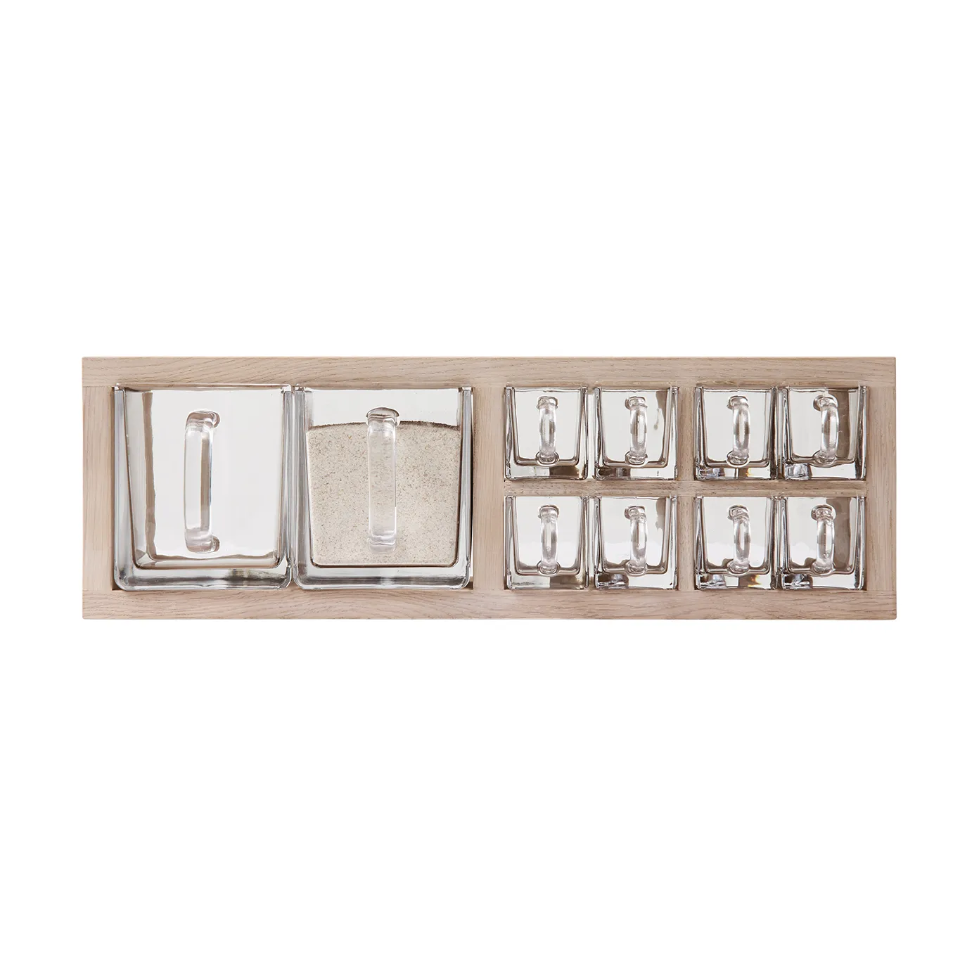 Andersen Furniture - A-Organizer Shelf 2 – Hvidpigm. Mat lak, L52xD17xH18 cm – Eg – Hvidpigm. Mat Lak / 10 glas