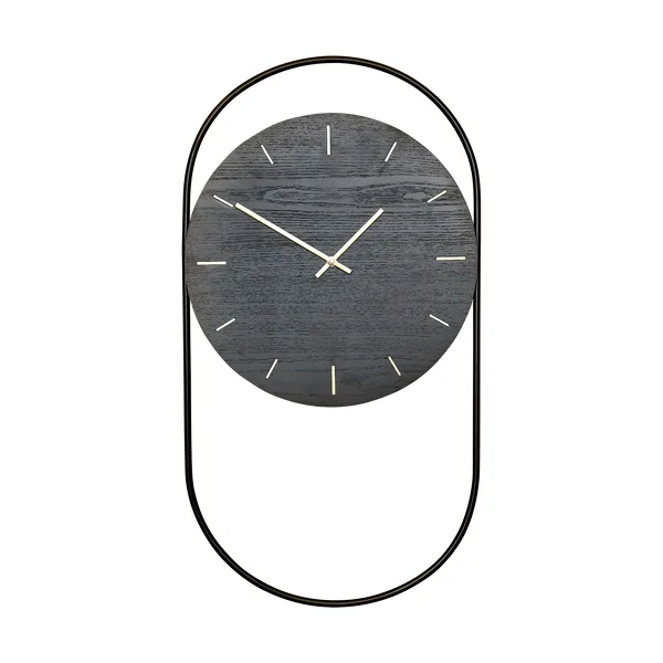 A-Wall väggklocka 41x76 cm, Black-brass