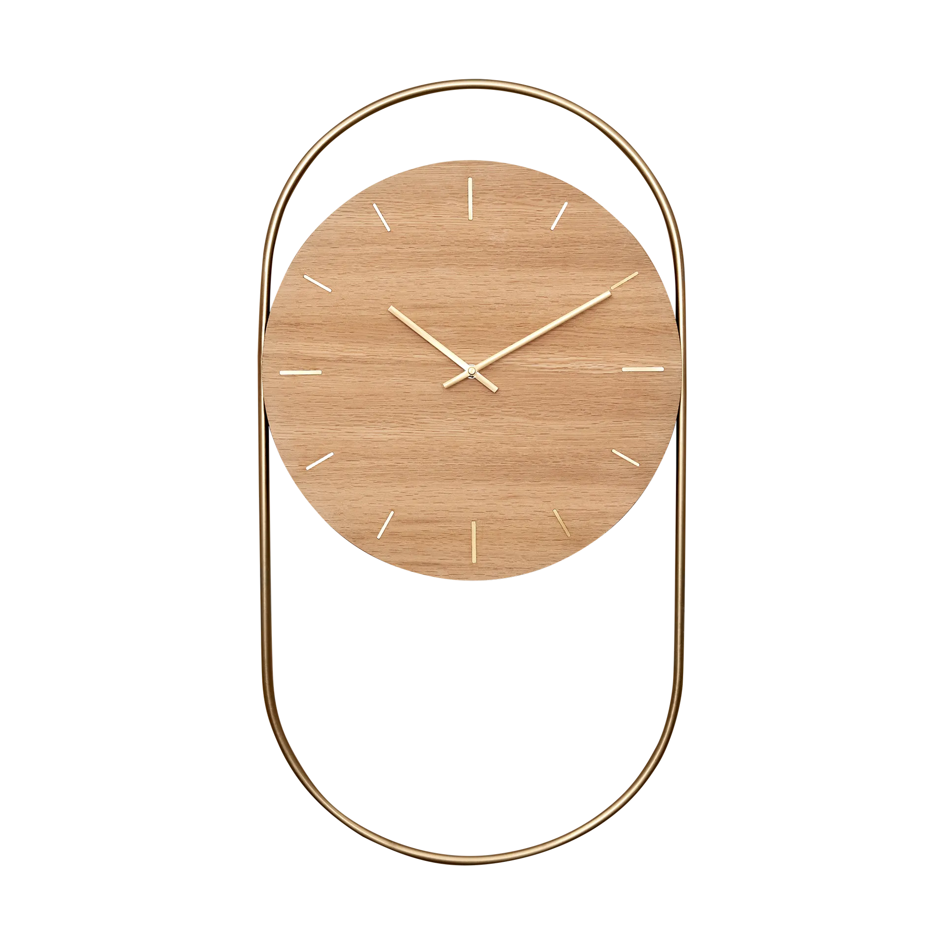 Andersen Furniture A-Wall vægur 41x76 cm Oak-brass