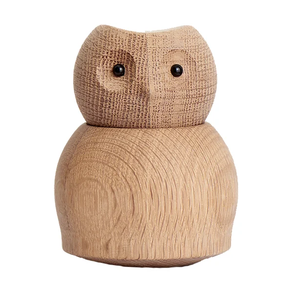 Andersen Owl träfigur Medium, Oak