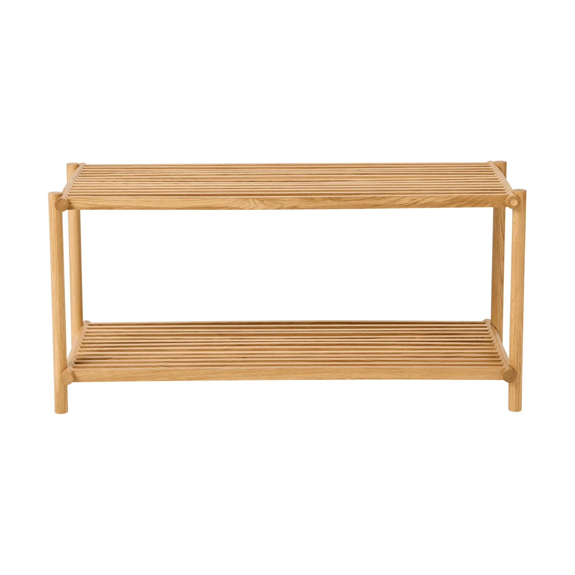 Andersen Furniture - Column Skohylde - Klar Mat Lak, L83xD34xH41,5 cm - Eg - Klar Mat Lak