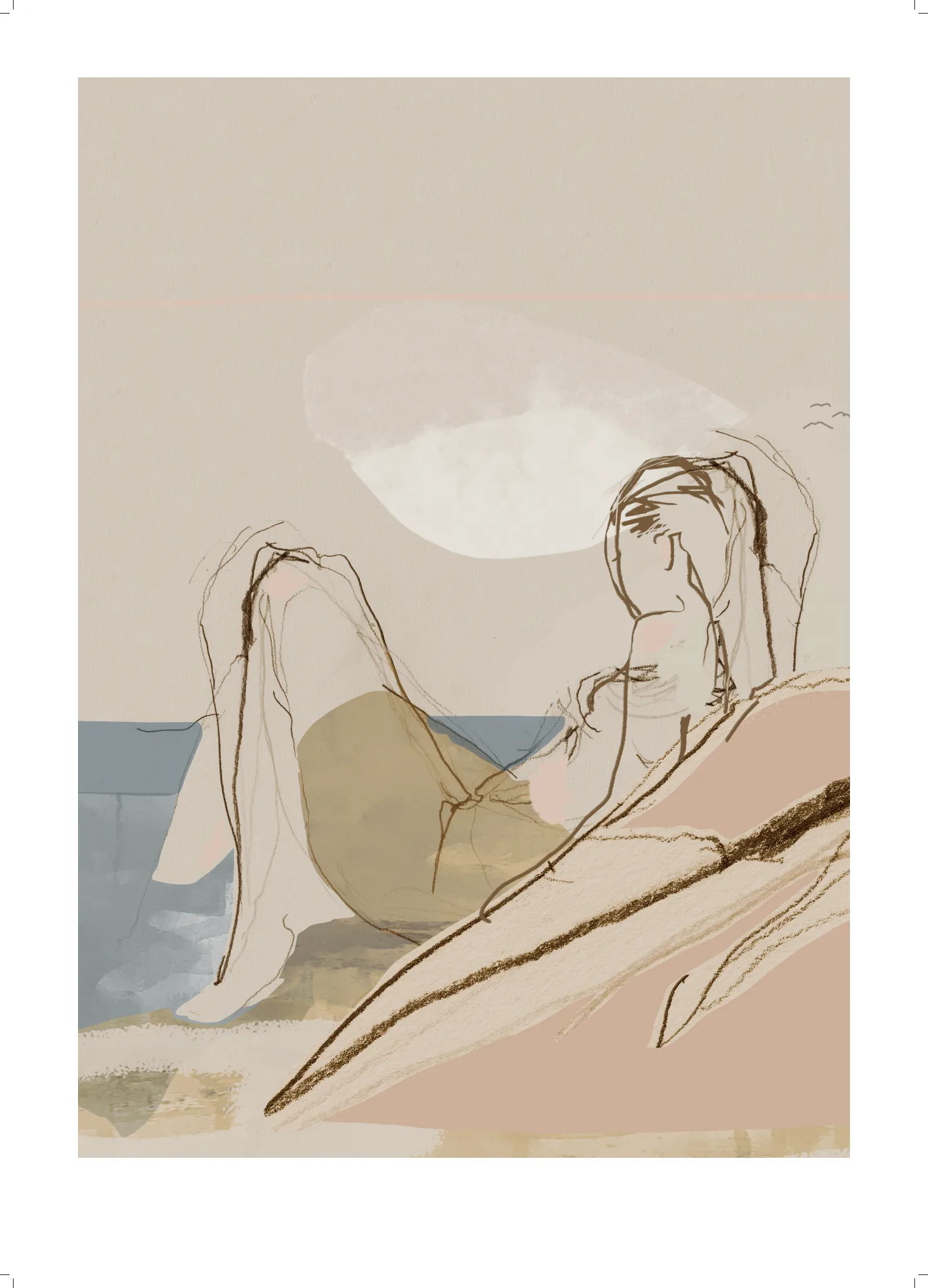 Anna Bülow Affiche By the ocean cm