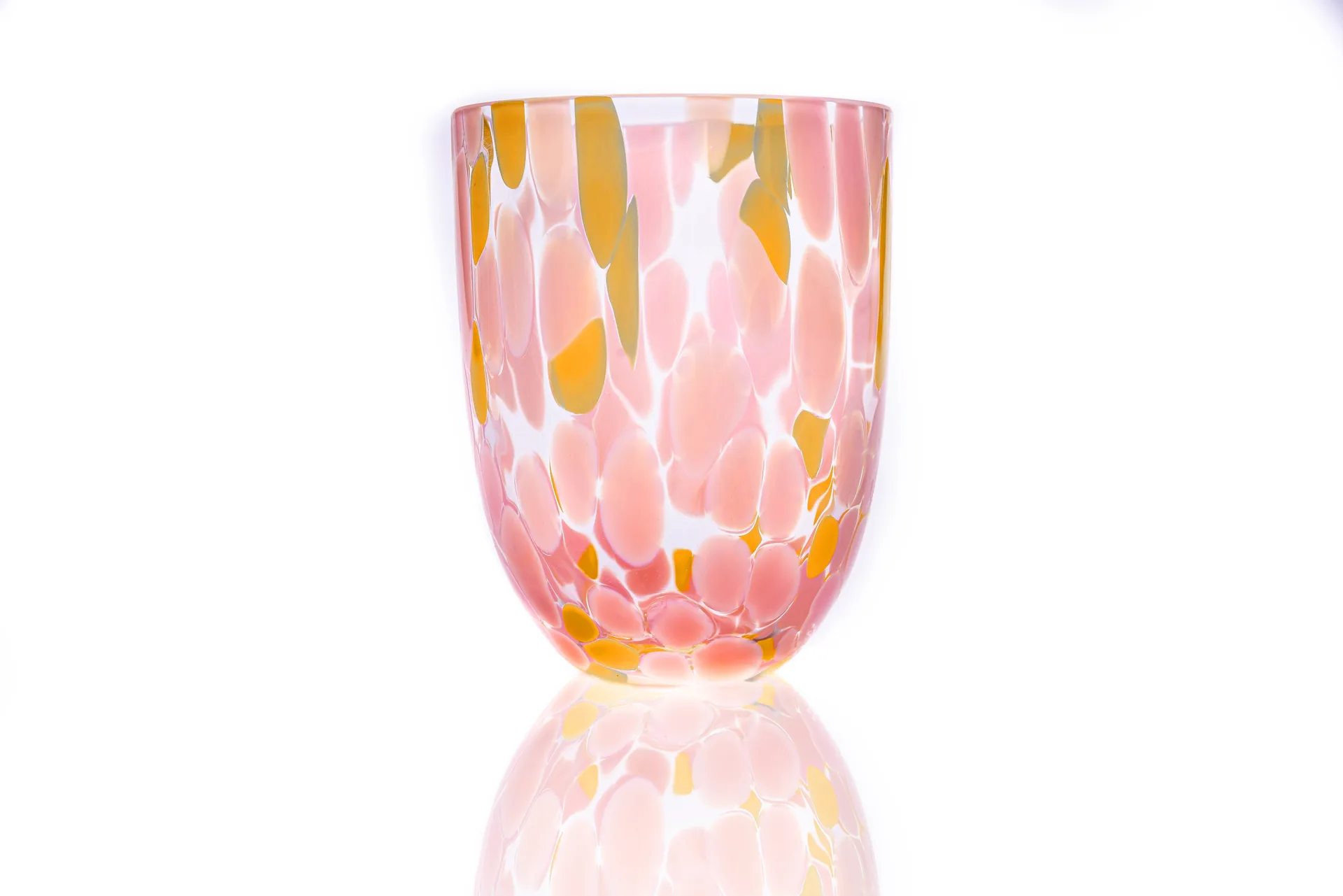 Anna Von Lipa Big Confetti drikkeglas 25 cl Lyserød- gul