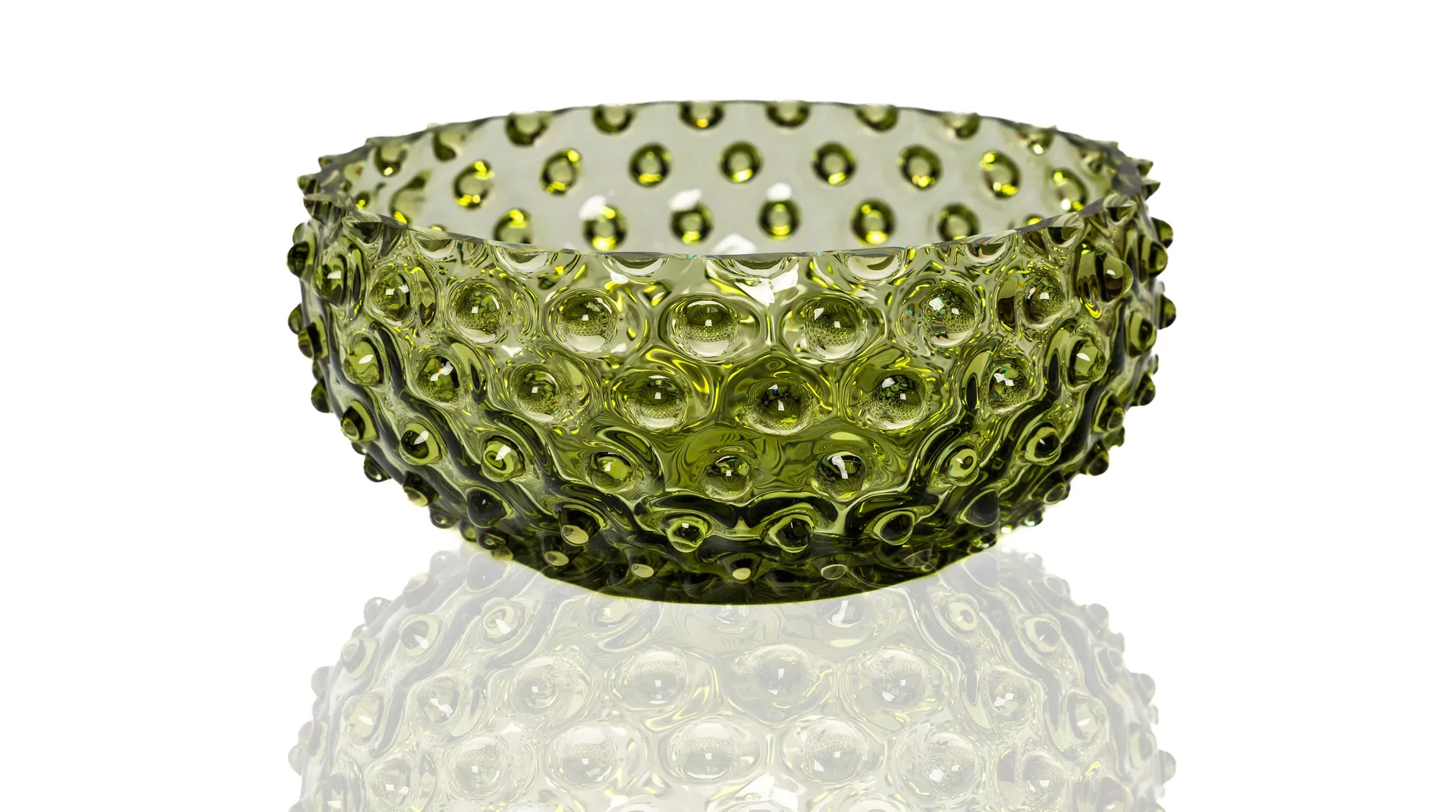 Anna Von Lipa Hobnail Tapas skål 17 cm Olivegreen