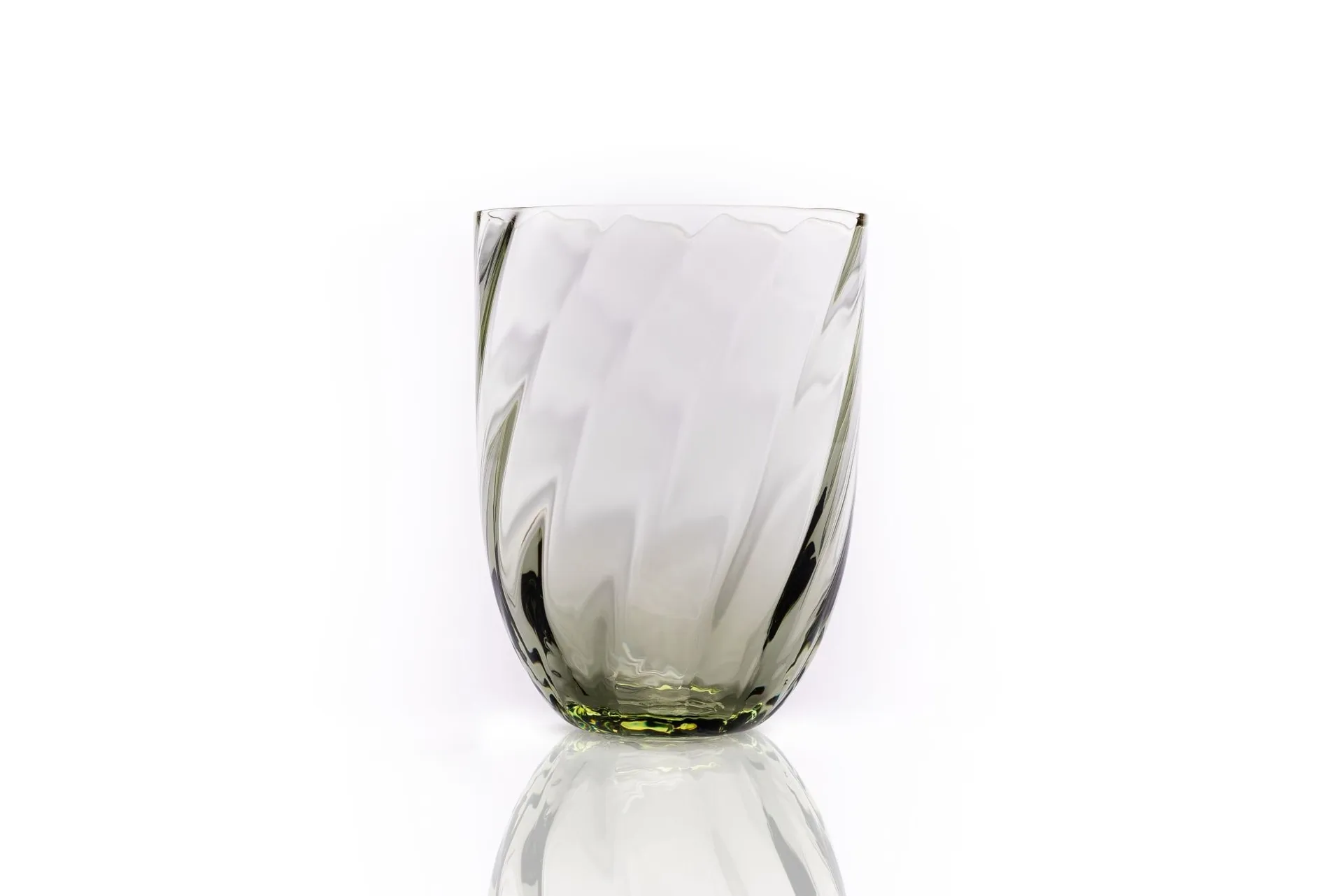 Anna Von Lipa Swirl drikkeglas 25 cl Olivegreen