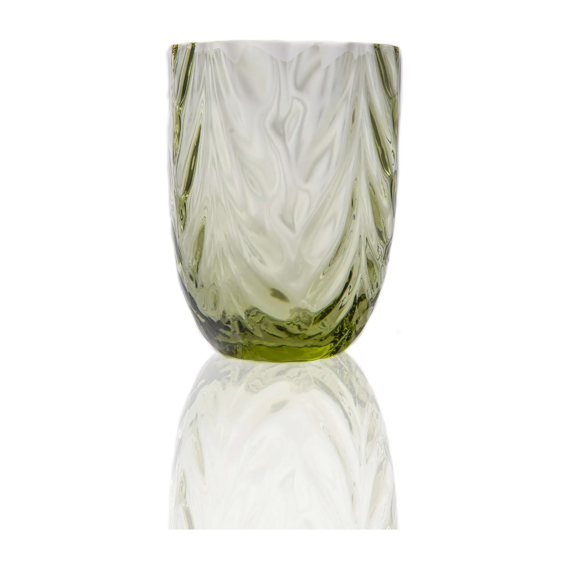 Anna Von Lipa Wave drikkeglas 25 cl Olivegreen