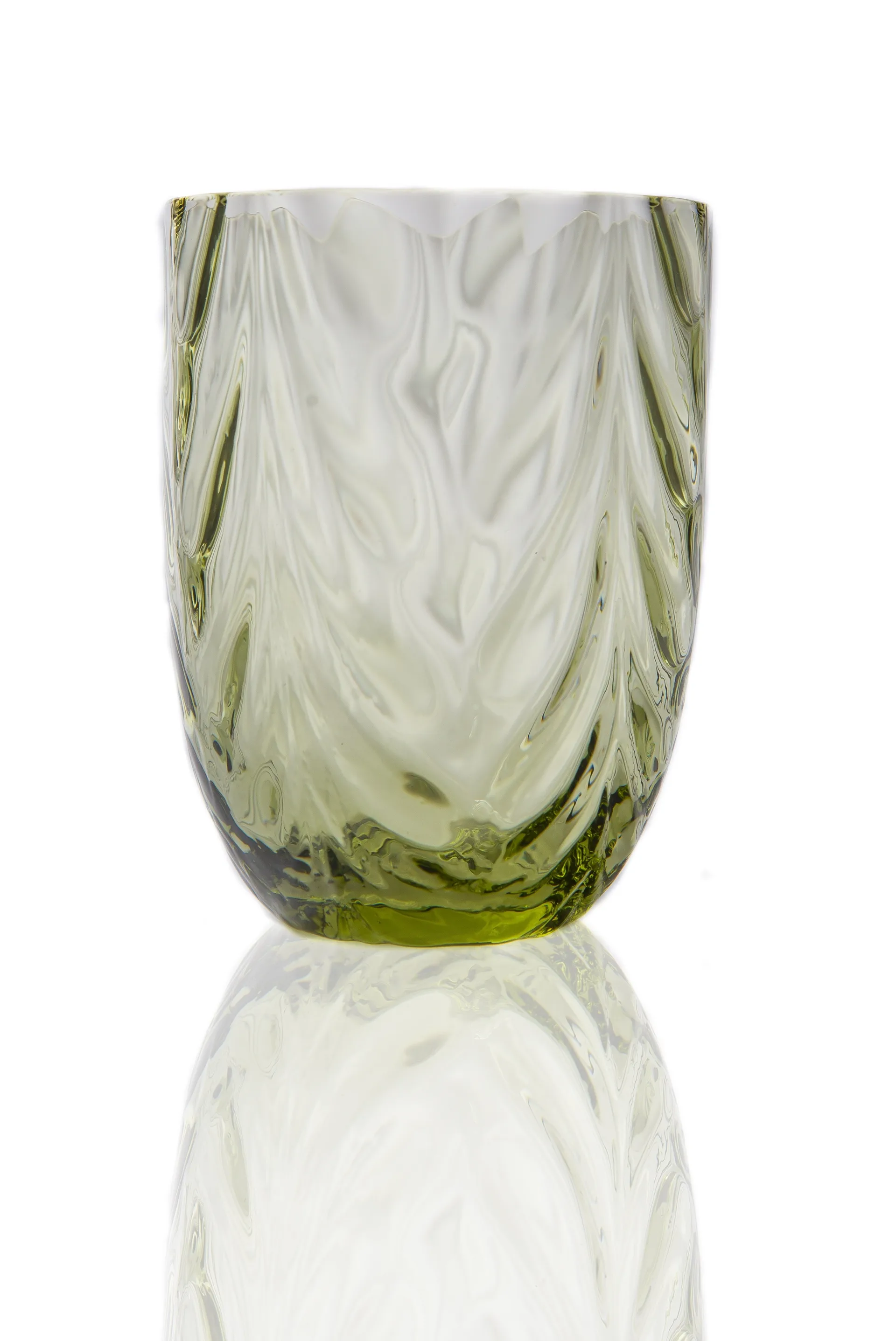Anna Von Lipa Wave drikkeglas 25 cl Olivegreen