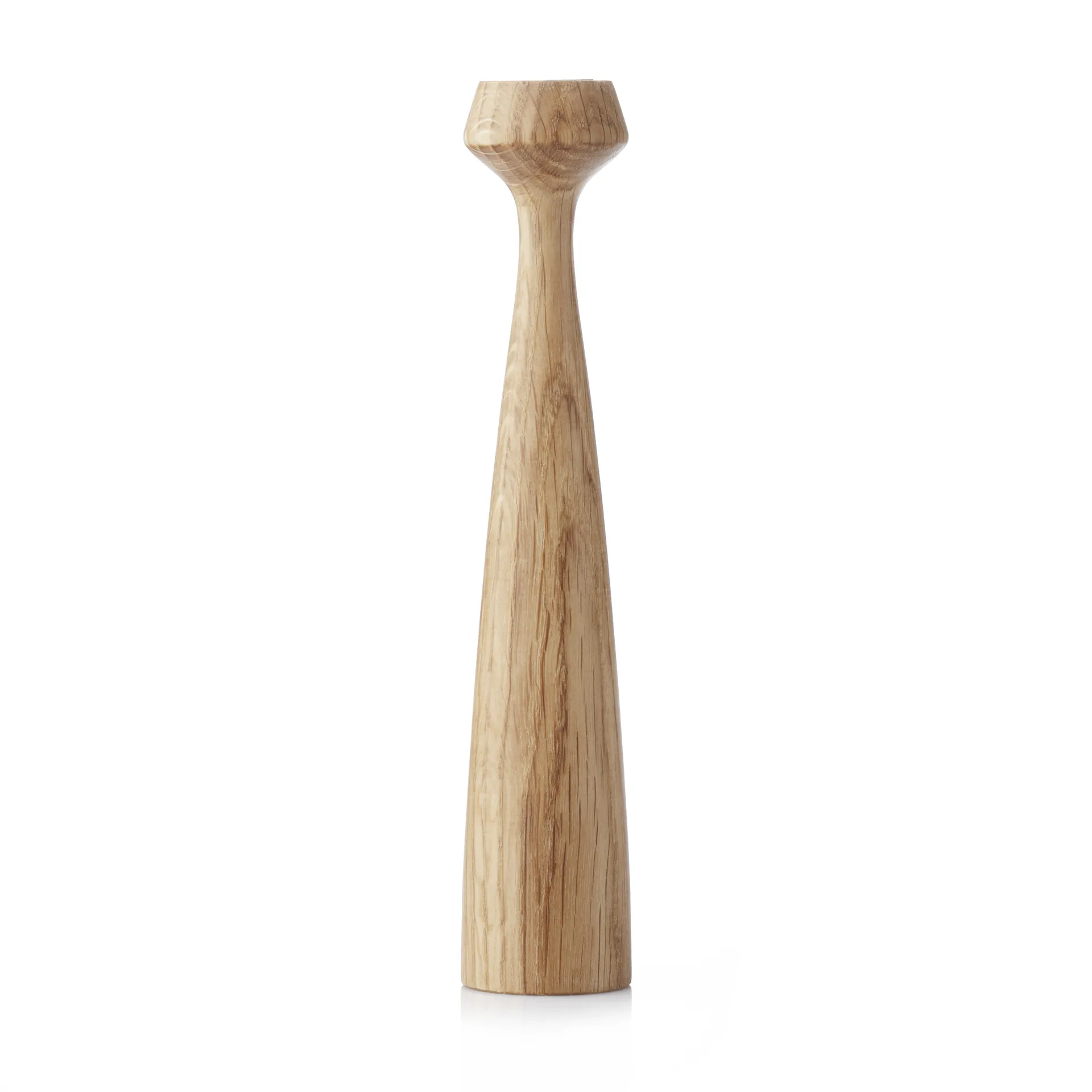Applicata Blossom Lily lysestage 24,5 cm Oiled oak