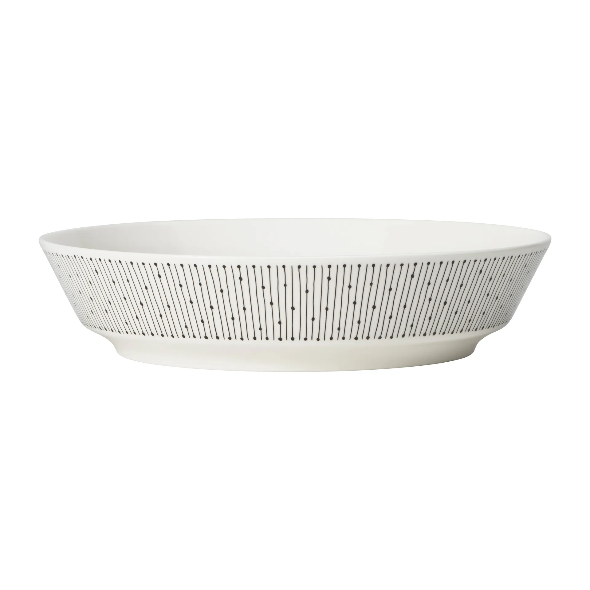 Arabia Mainio Sarastus djup tallrik &Oslash;23 cm Svart-vit