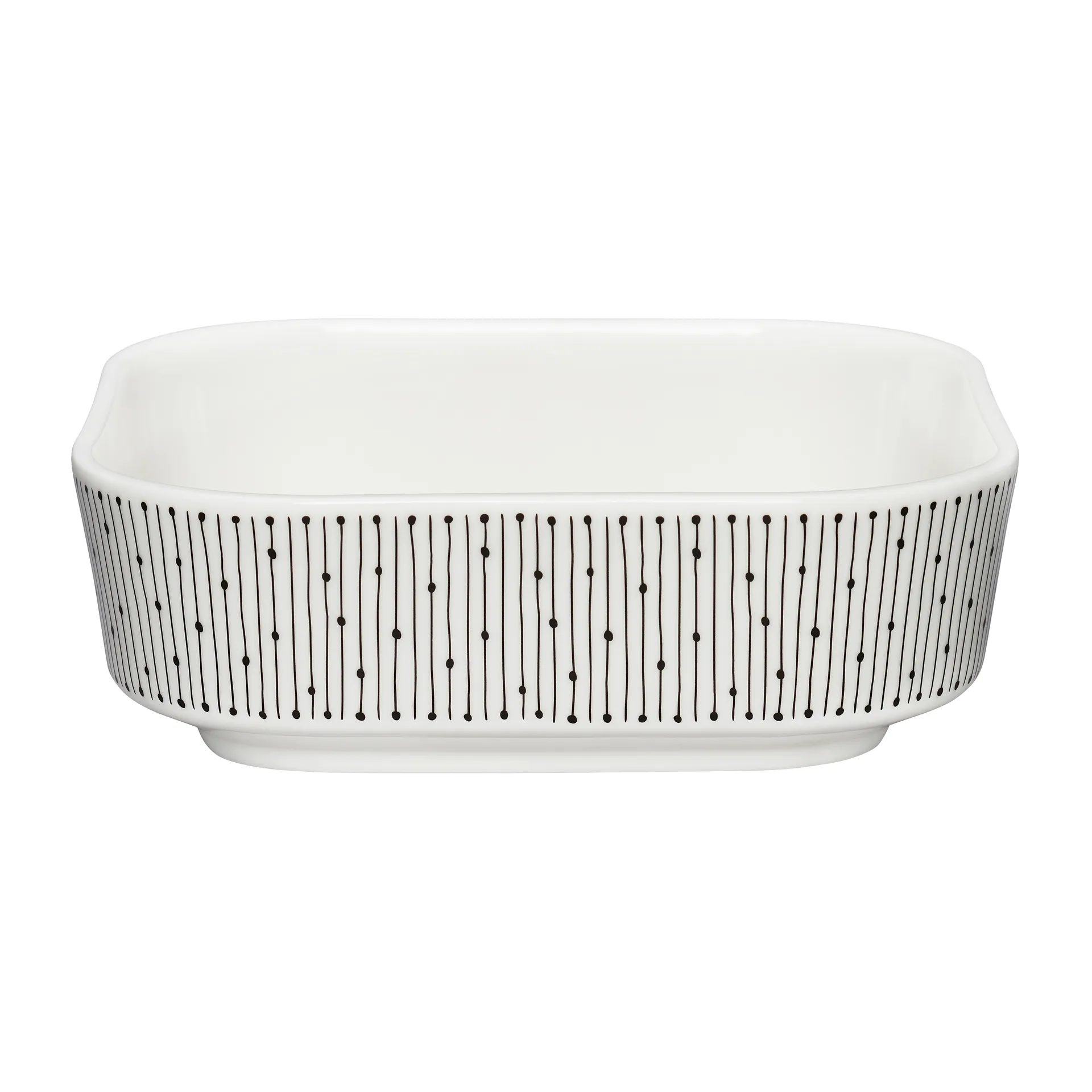 Arabia Mainio Sarastus ovnfast fad 0,7 L Sort/Hvid