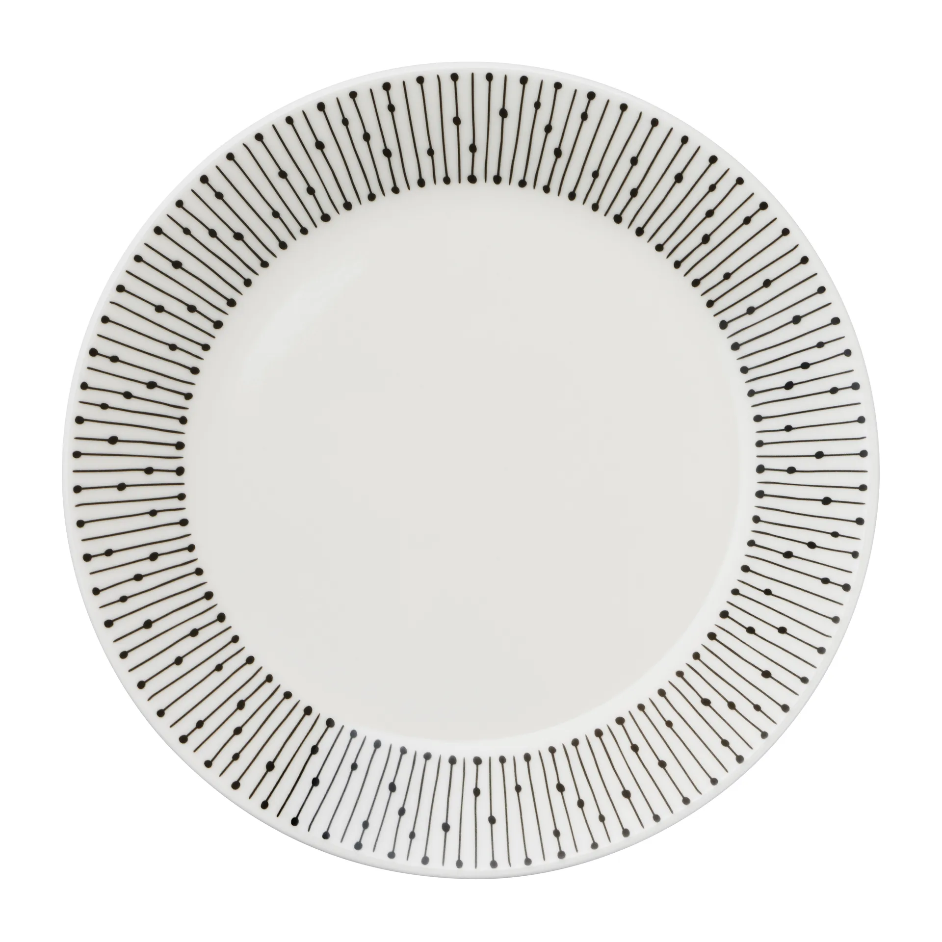 Arabia Mainio Sarastus tallrik &Oslash;15 cm Svart-vit