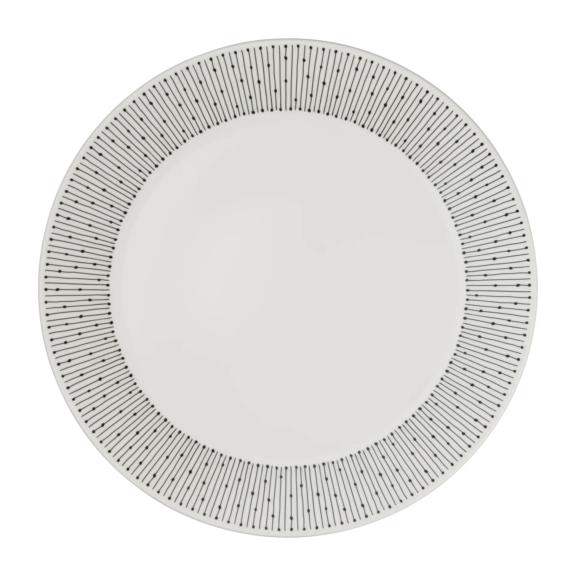 Arabia Mainio Sarastus tallrik &Oslash;25 cm Svart-vit