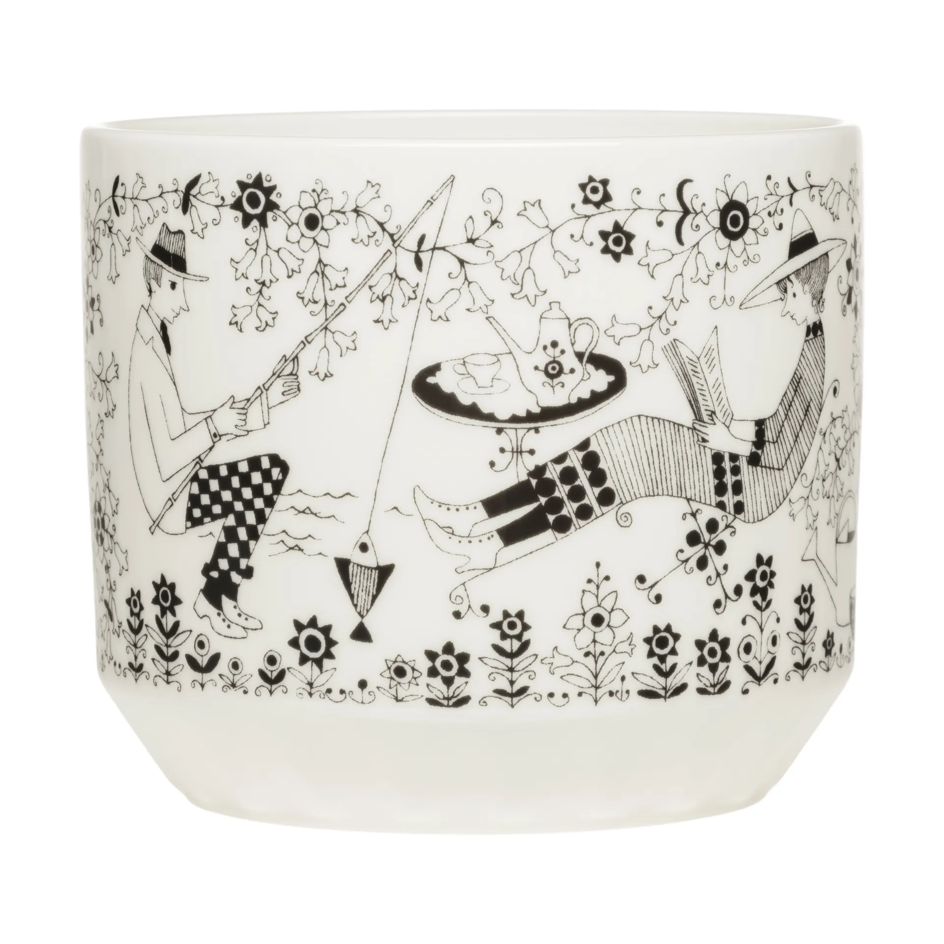 Arabia Pot Emilia Ø Noir-blanc