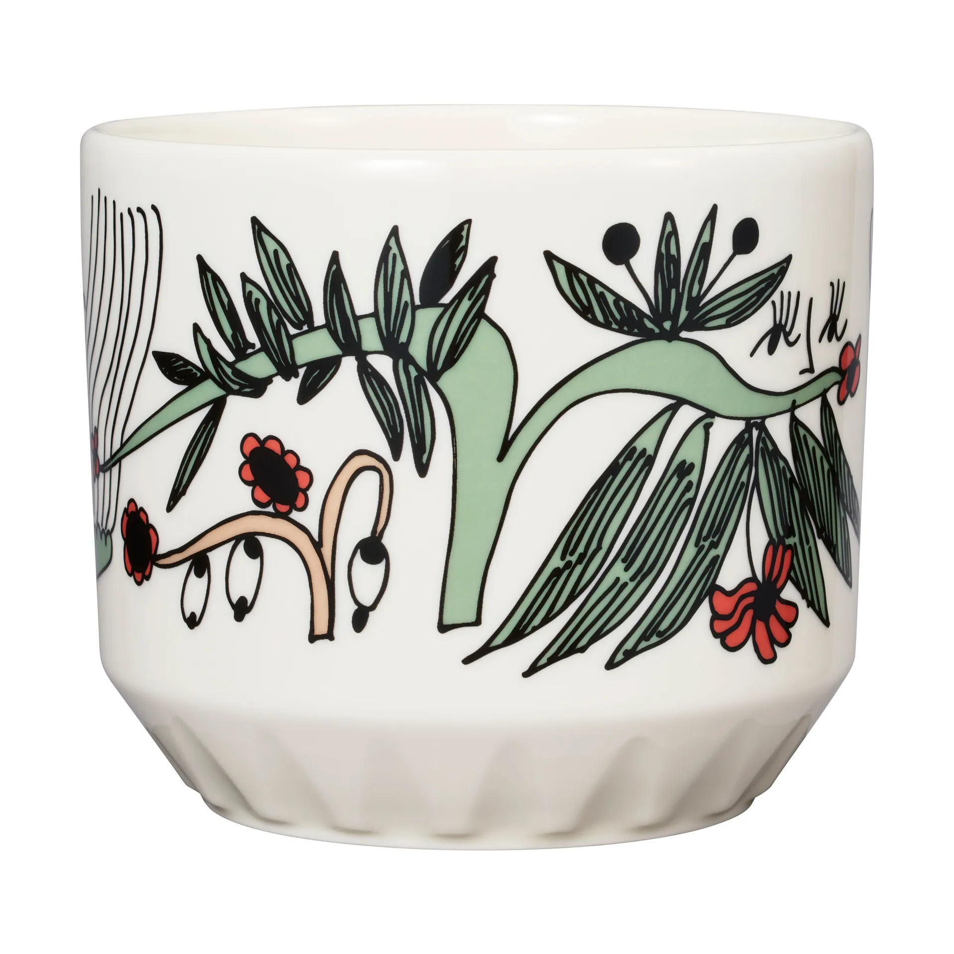 Arabia Pot Puutarhurit Ø12x10 cm Vert-blanc-rouge