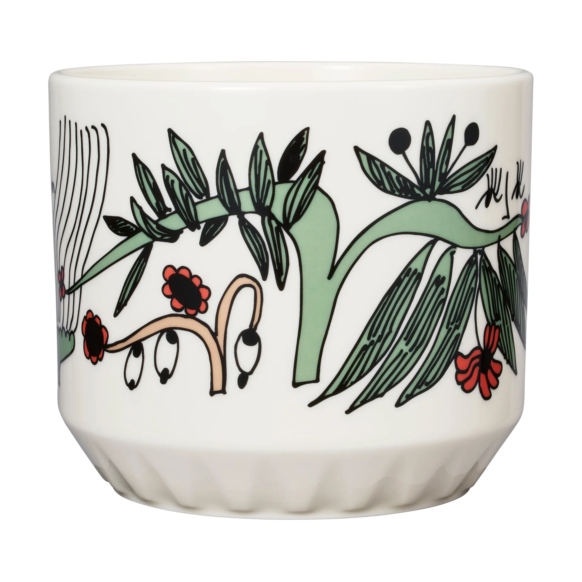 Arabia Pot Puutarhurit Ø12x14 cm Vert-blanc-rouge