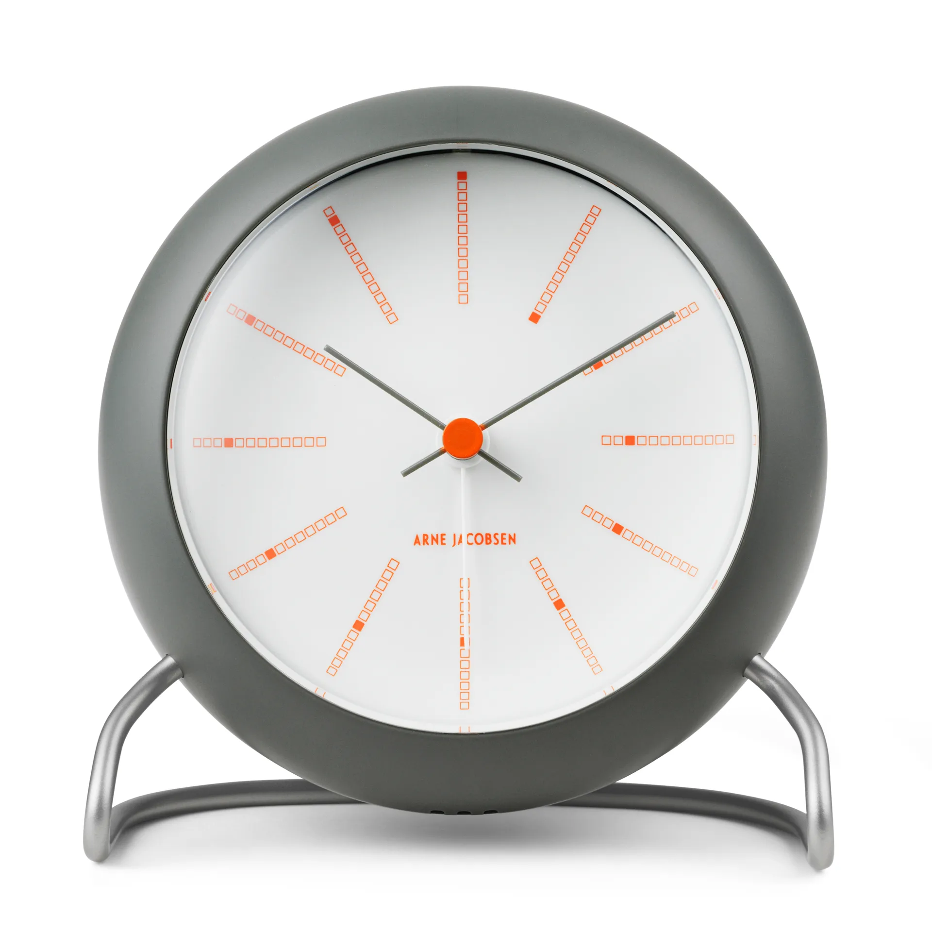 Arne Jacobsen Clocks Arne Jacobsen – Bankers bordur – Ø 11 cm – Mørkegrå