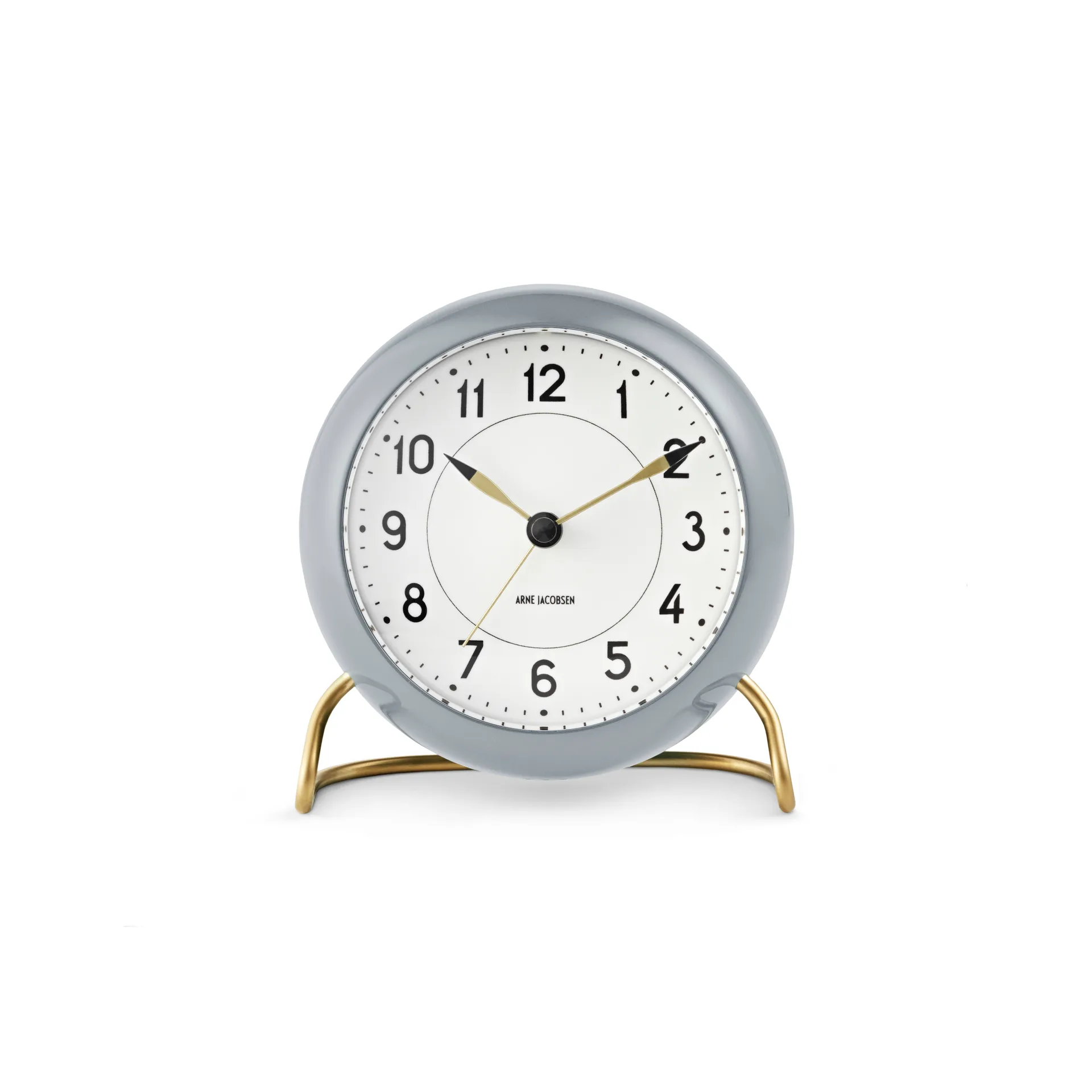 Arne Jacobsen - Arne Jacobsen grå Station bordur med alarm, Ø 11 cm