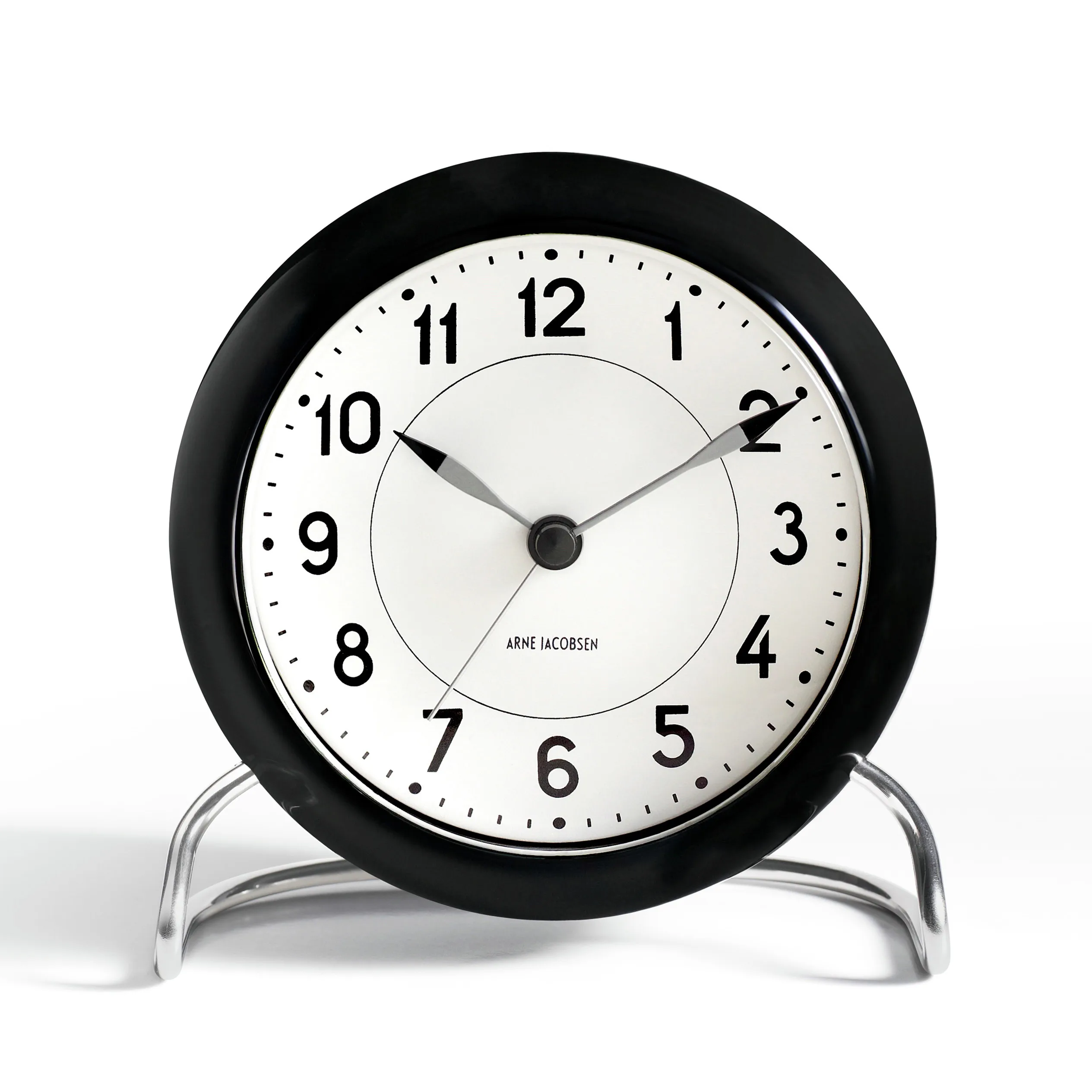 インテリア時計 ARNE JACOBSEN TABLE CLOCK w ALARM AJ Station table clock from Arne Jacobsen Clocks - NordicNest.com