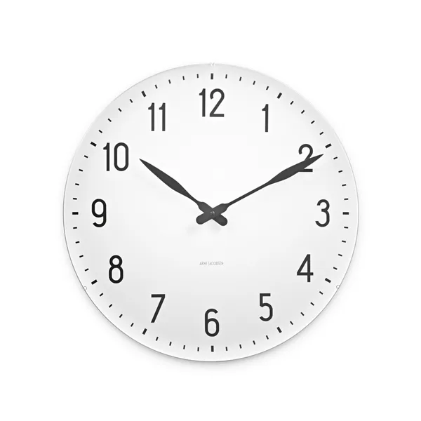 AJ Station Väggklocka, vit, ø48 cm