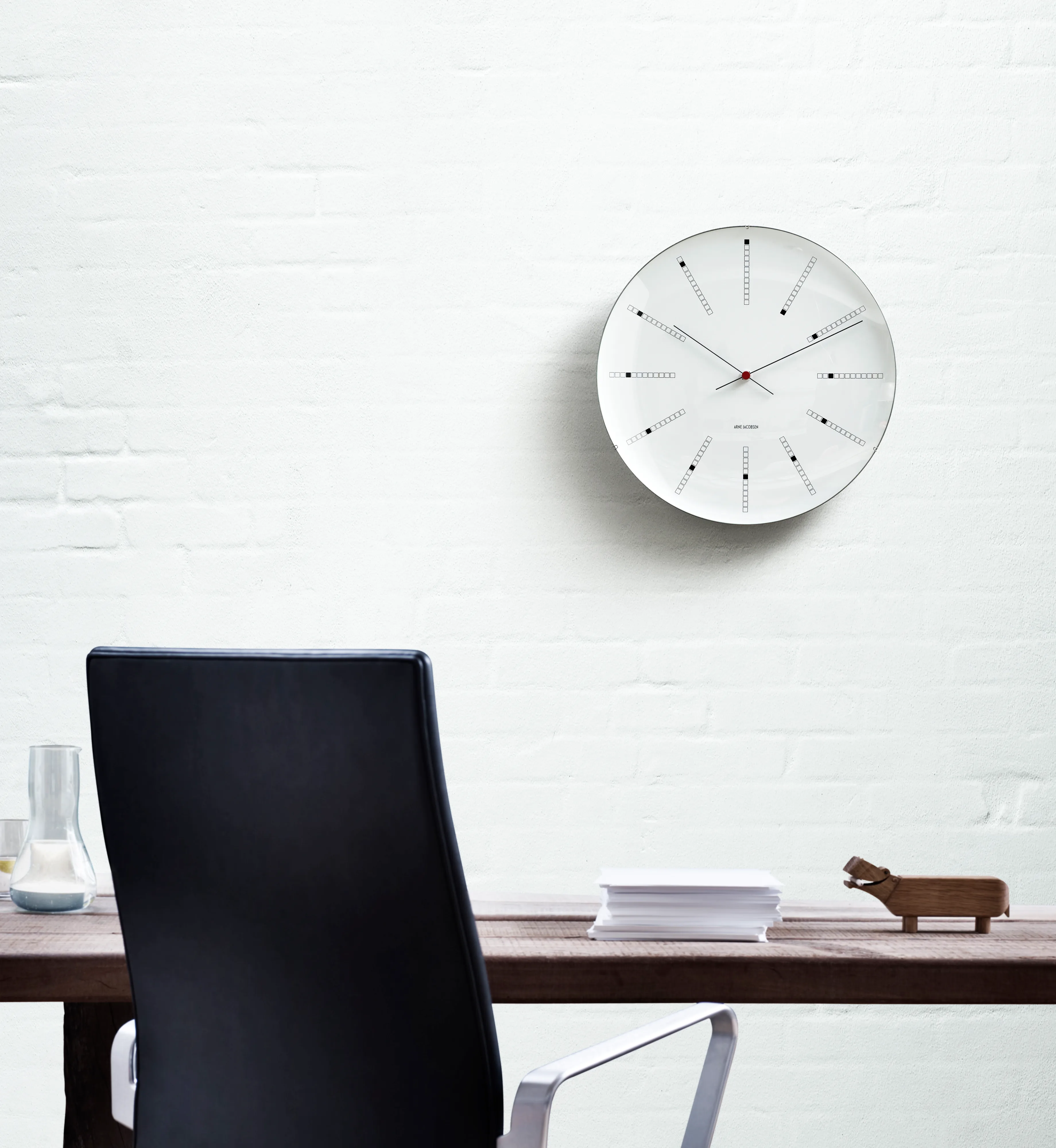 Arne Jacobsen Bankers wall clock from Arne Jacobsen Clocks