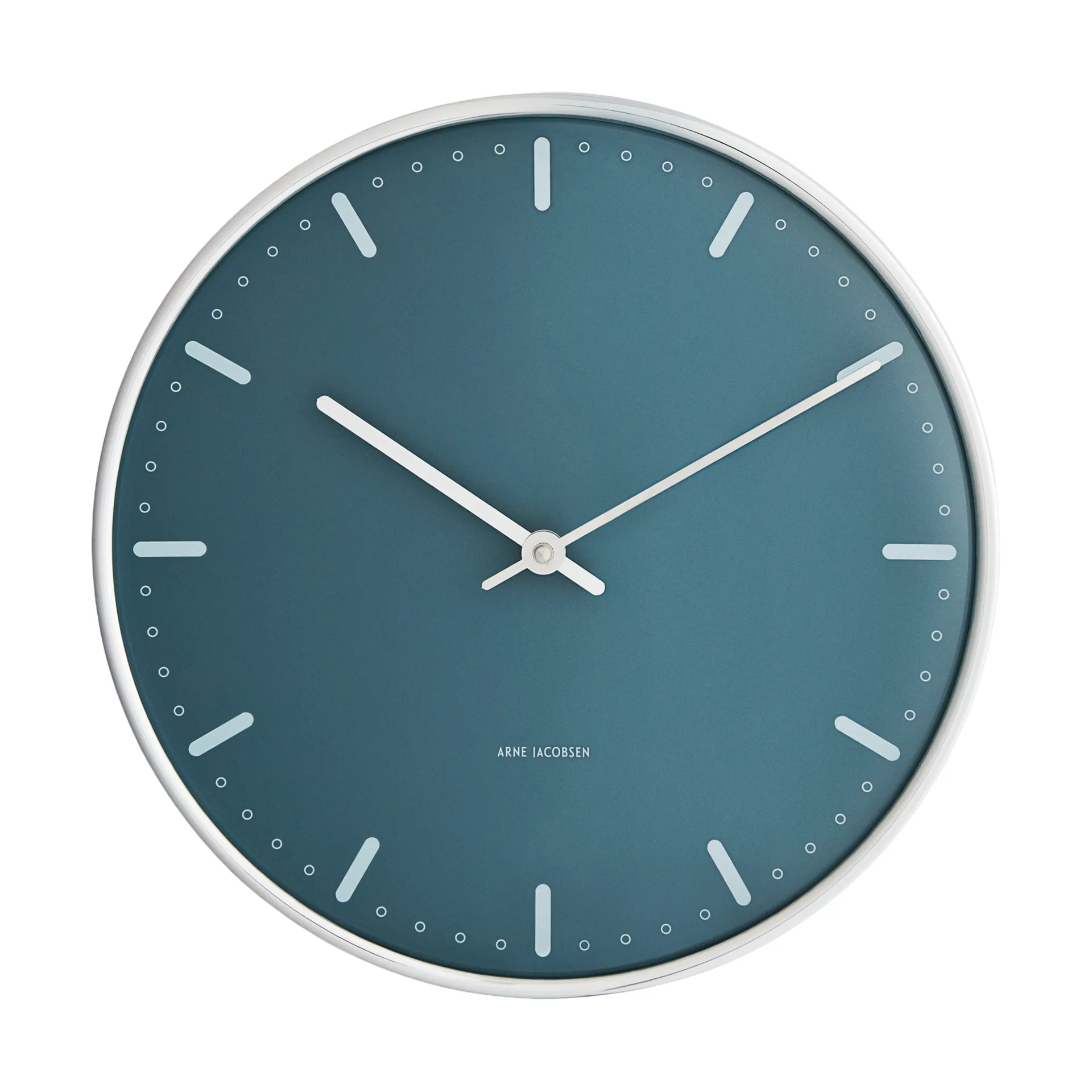 Arne Jacobsen Clocks Arne Jacobsen – City Hall vægur – Ø29 cm – Blå