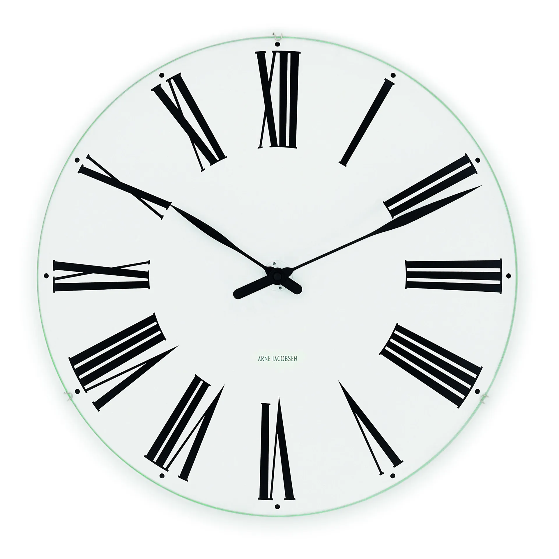 Arne Jacobsen - Arne Jacobsen Roman vægur med hvid skive, Ø29 cm