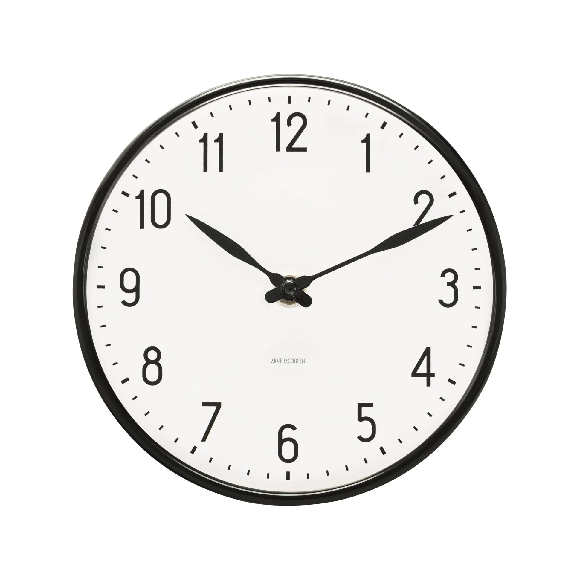 Arne Jacobsen Clocks Arne Jacobsen – Station vægur – Ø16 cm – Sort