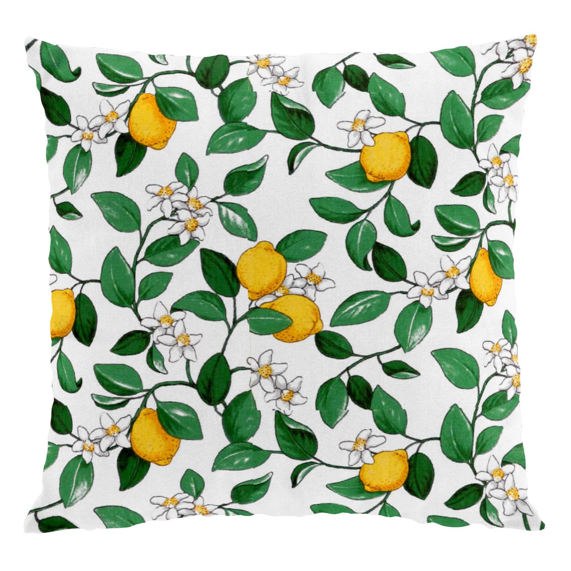 Arvidssons Textil Housse de coussin Citronlycka blanc