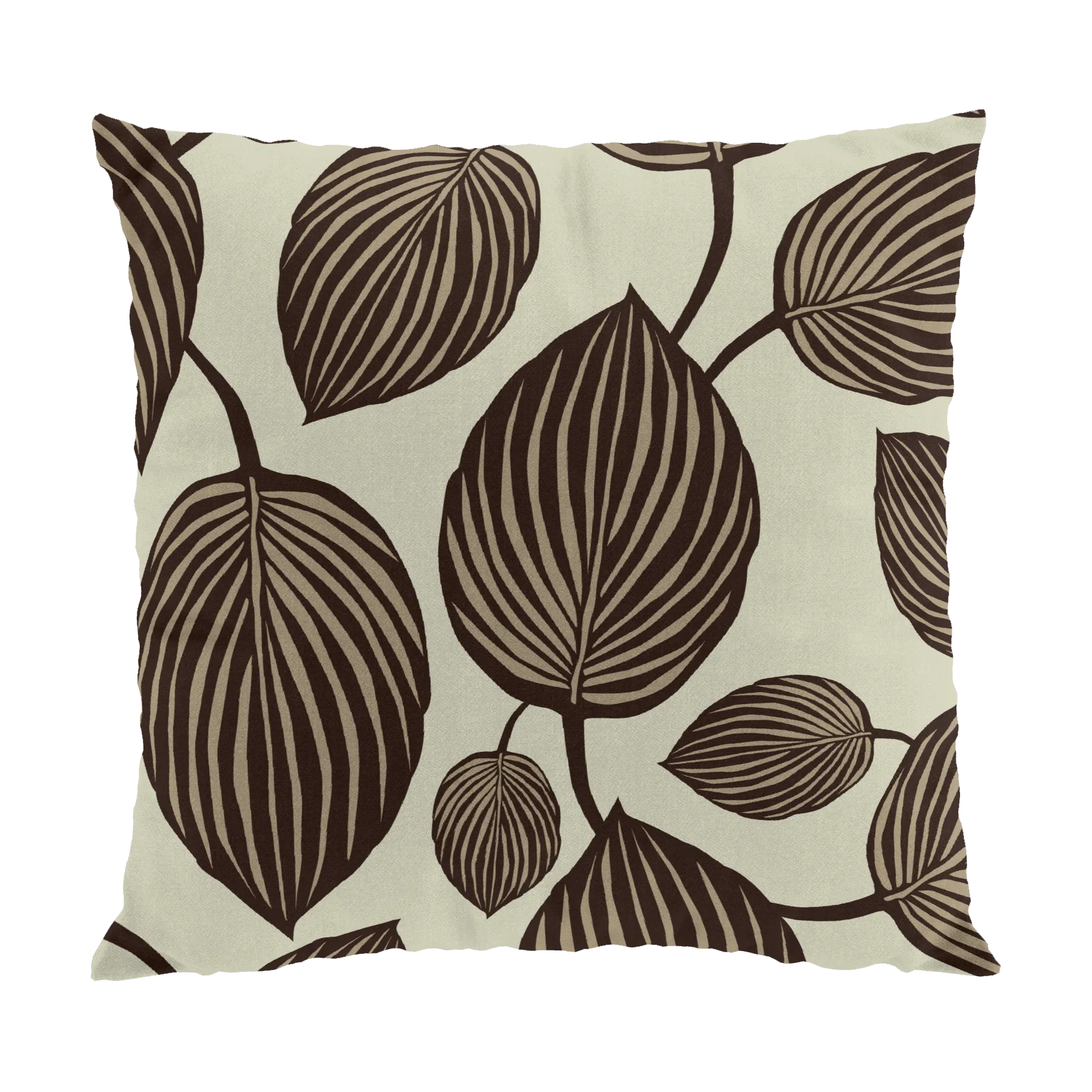 Arvidssons Textil Housse de coussin Lyckans Blad cm Marron