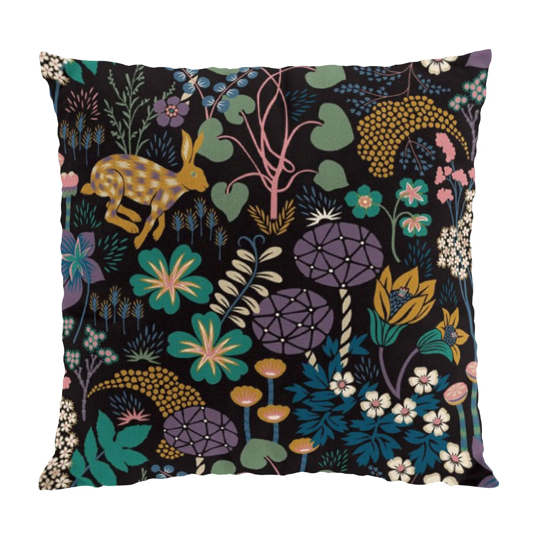 Arvidssons Textil Housse de coussin Lyckeflykt cm Noir