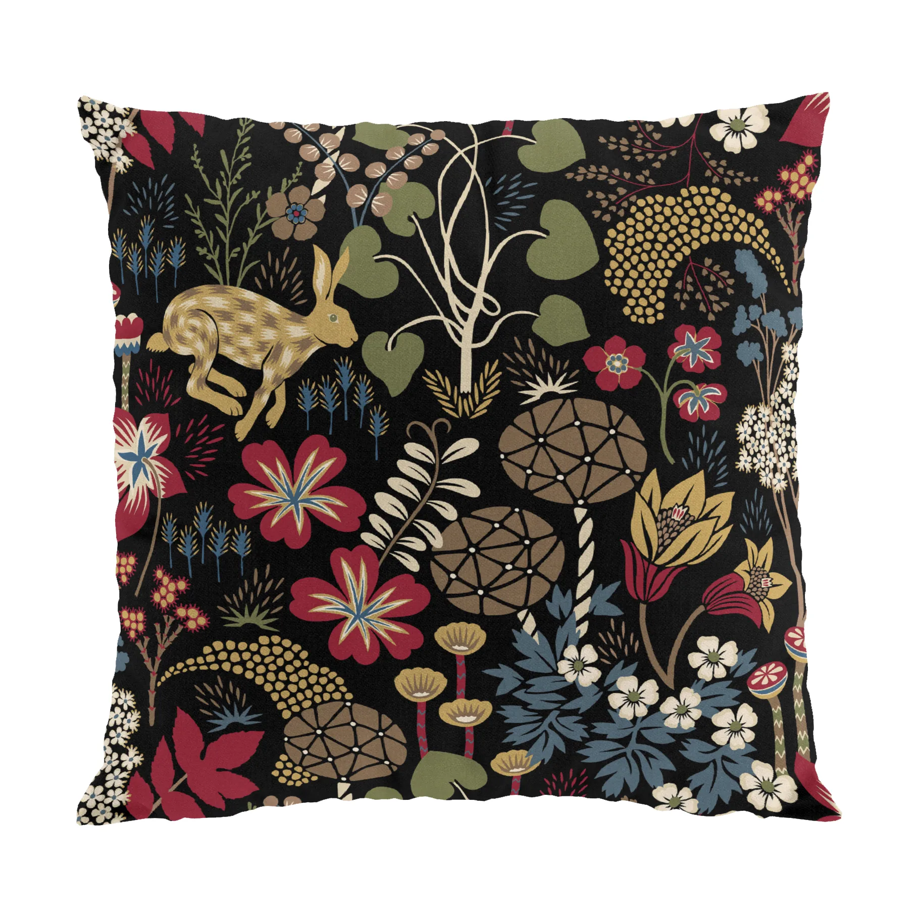 Arvidssons Textil Housse de coussin Lyckeflykt cm Rouge-brun